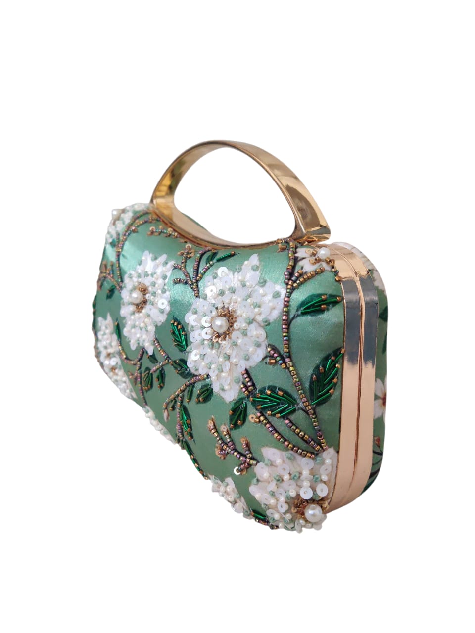 VRPS Printed Embroidered Clutch | Handcrafted Ethnic Bag | SWIS-3453 | Additional Angle