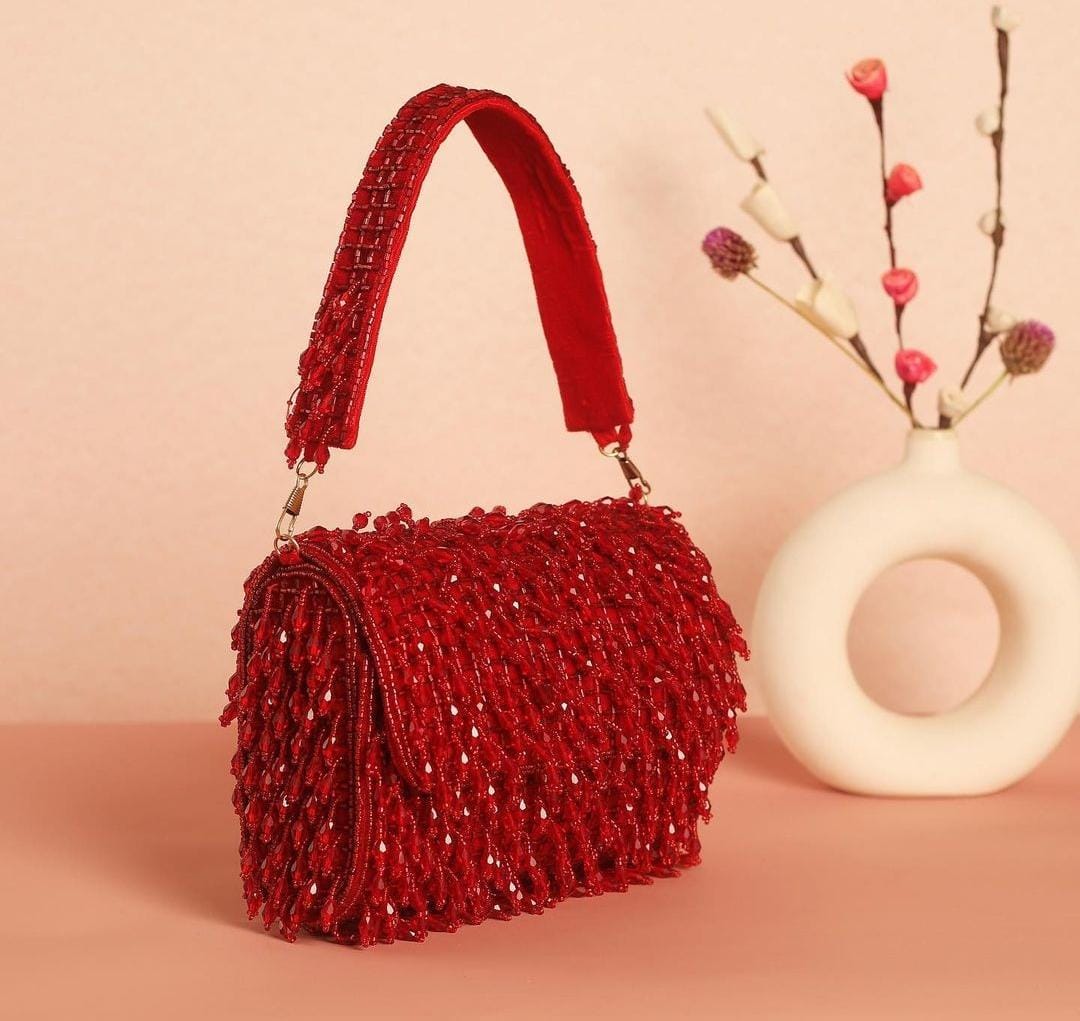 Crystal Flap Bag
