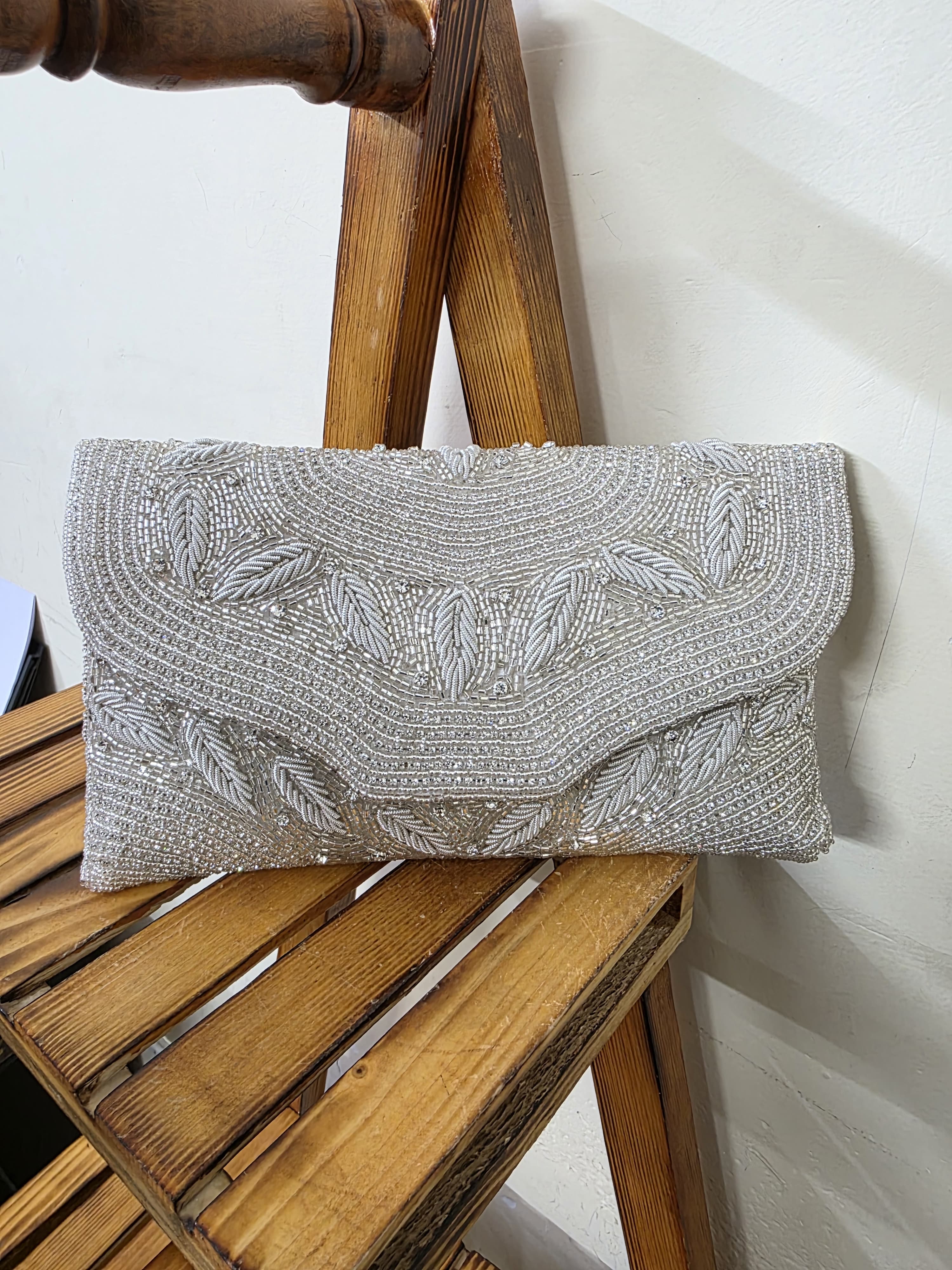 Embroidered Flap Bag