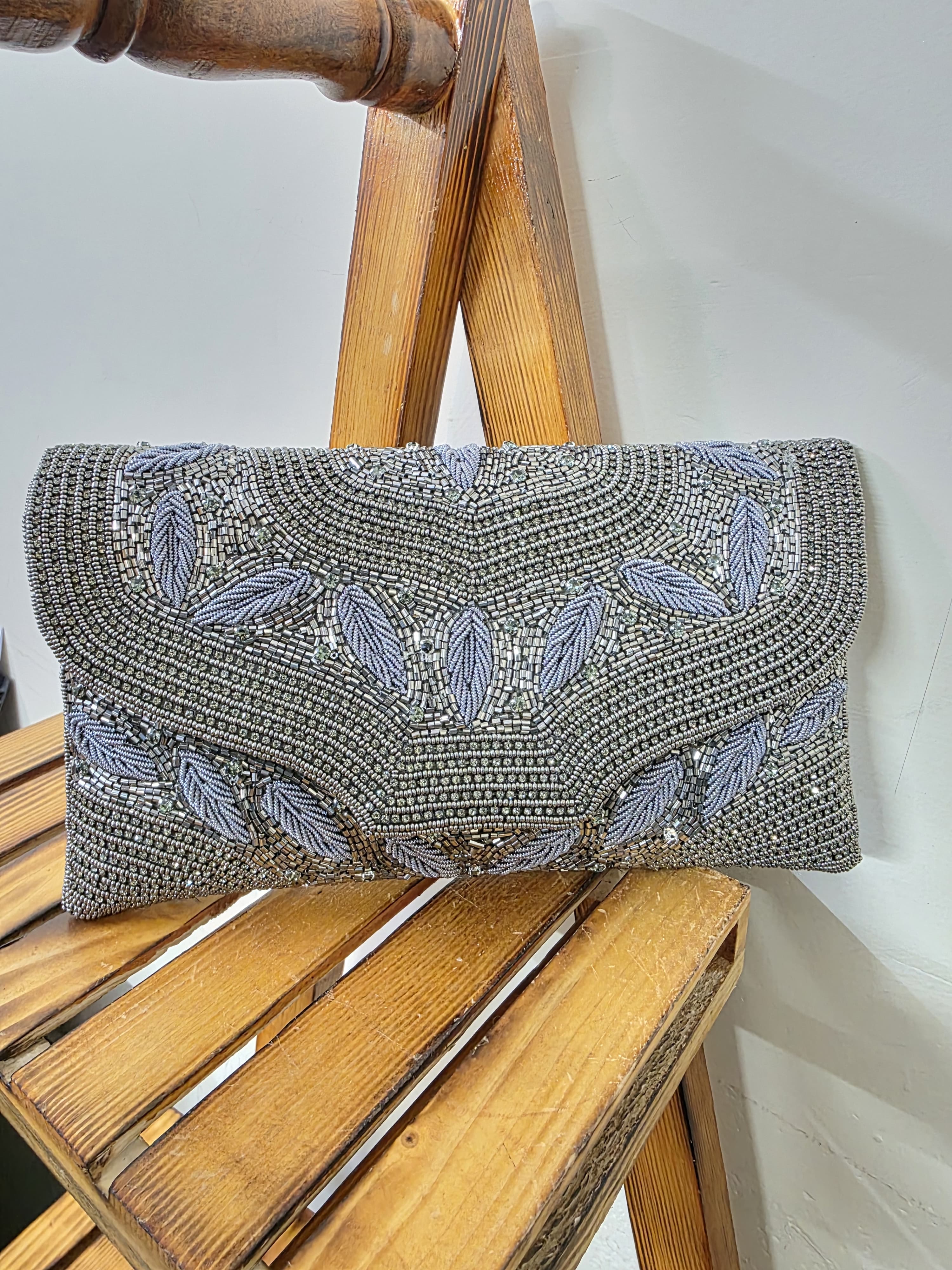 Embroidered Flap Bag