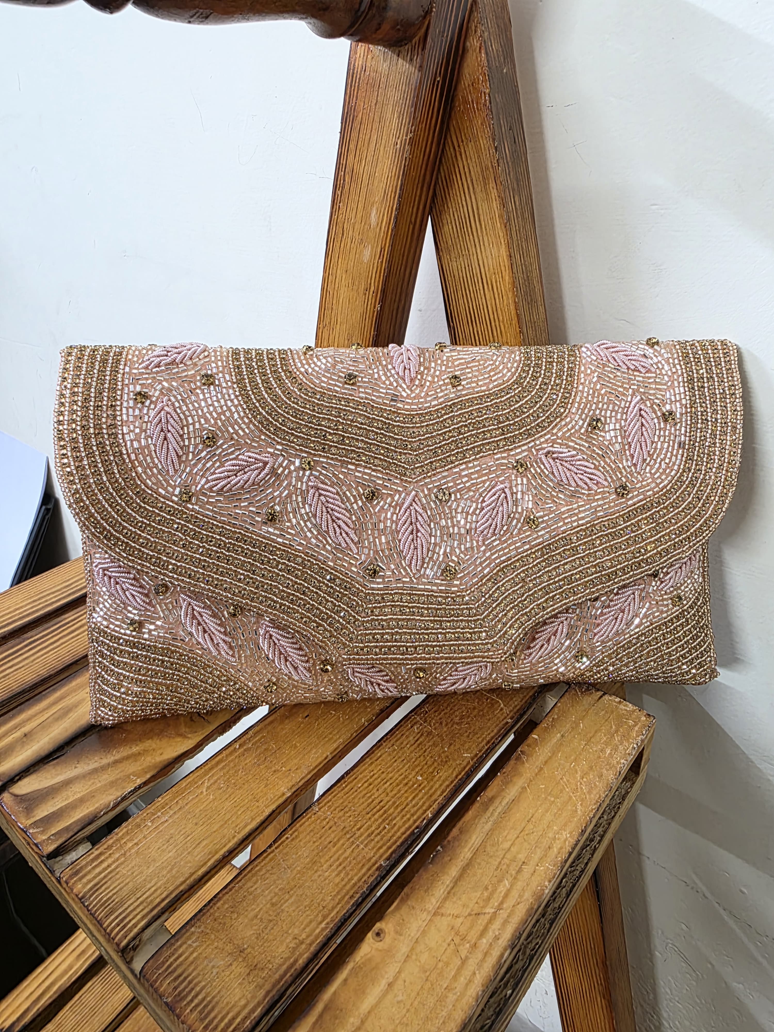 Embroidered Flap Bag