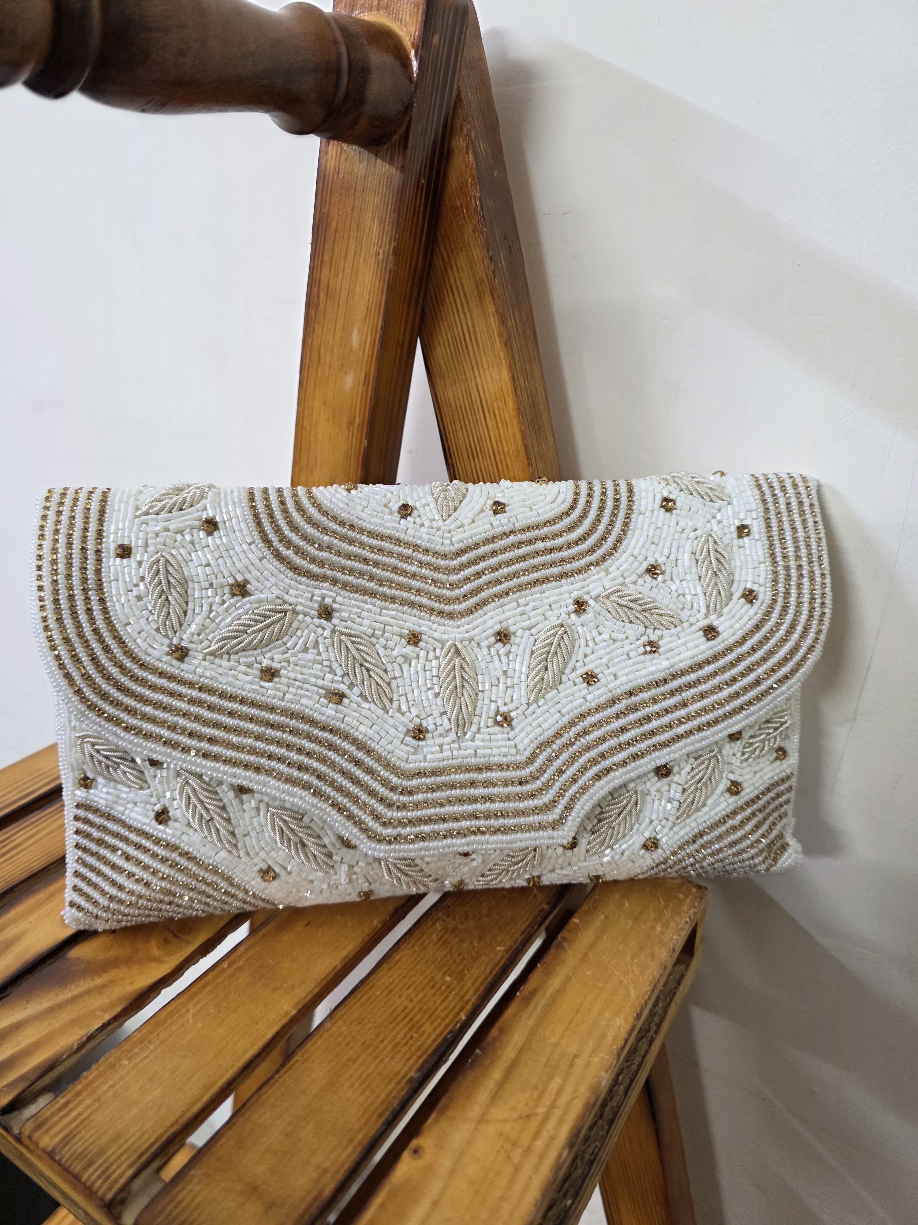 Embroidered Flap Bag