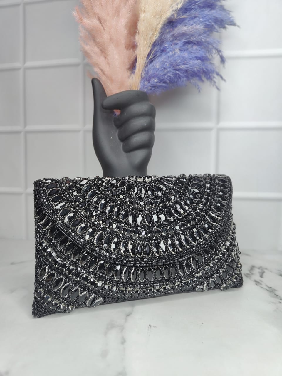 Crystal Flap Bag