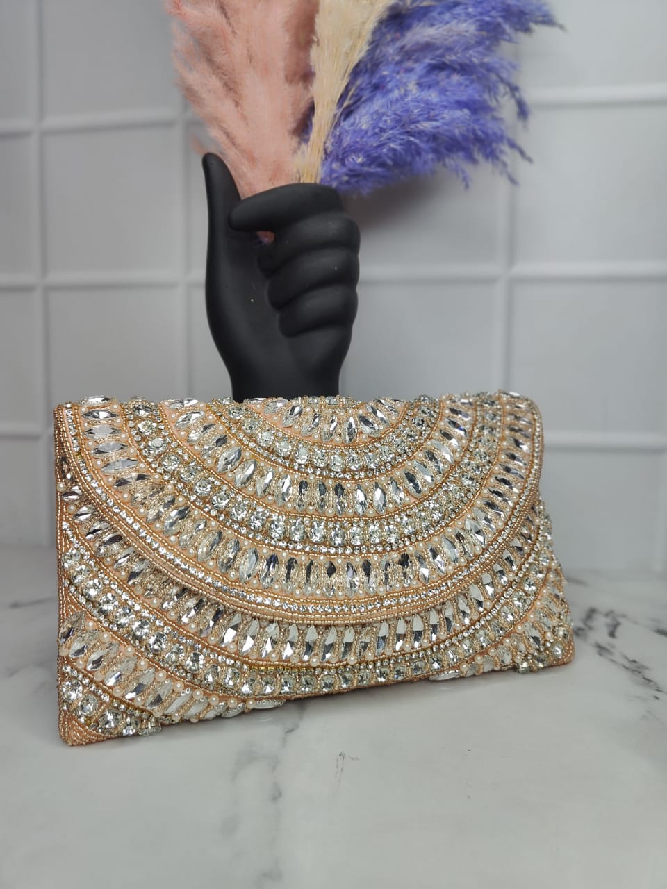 Crystal Flap Bag