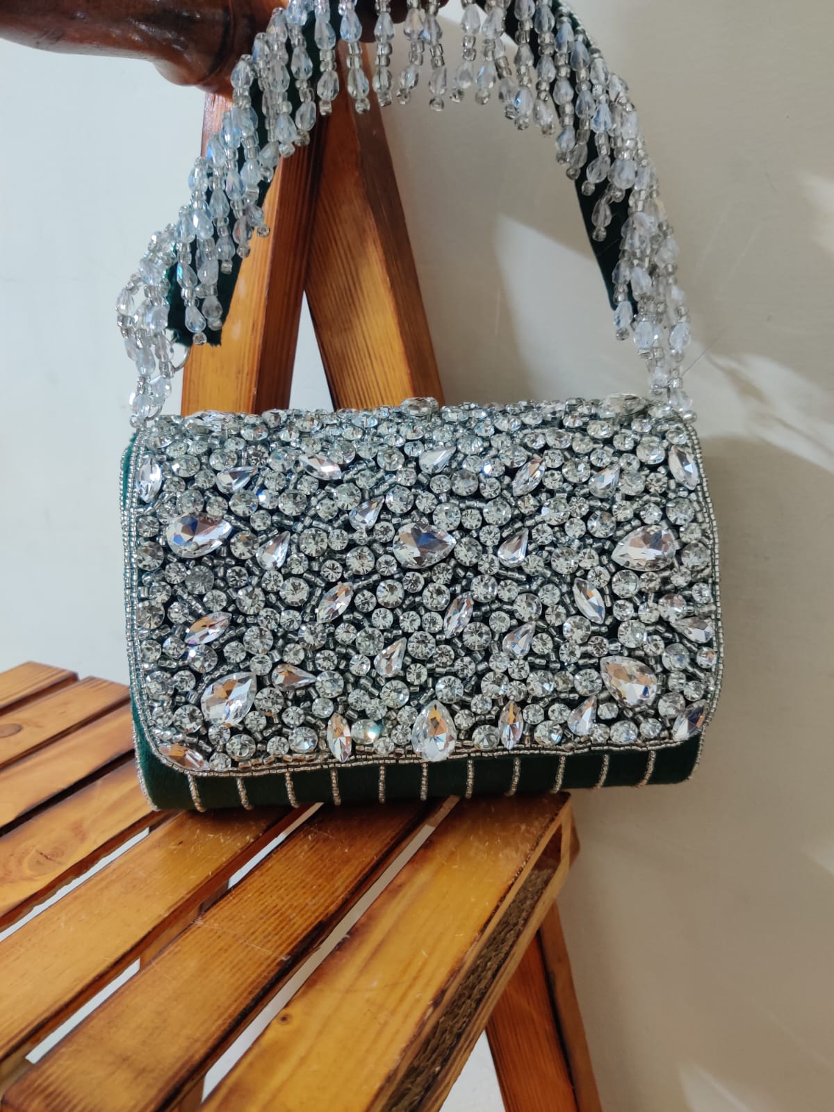 Crystal Flap Bag