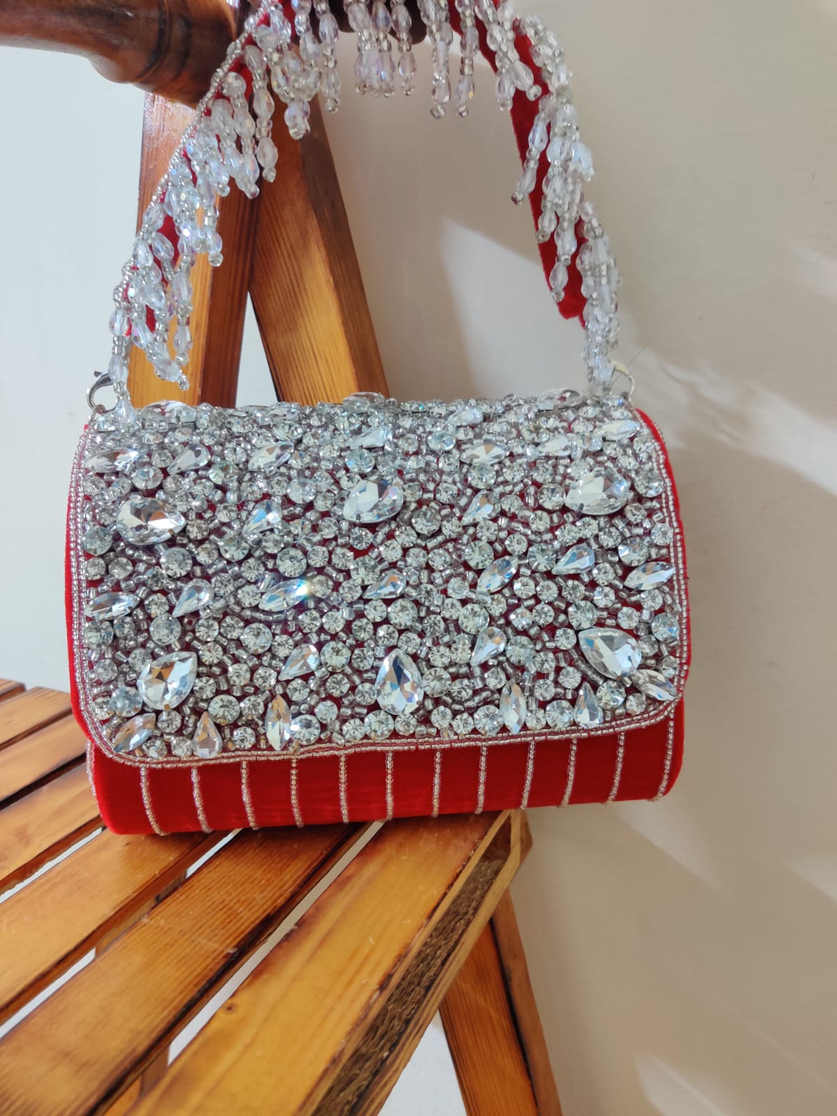 Crystal Flap Bag