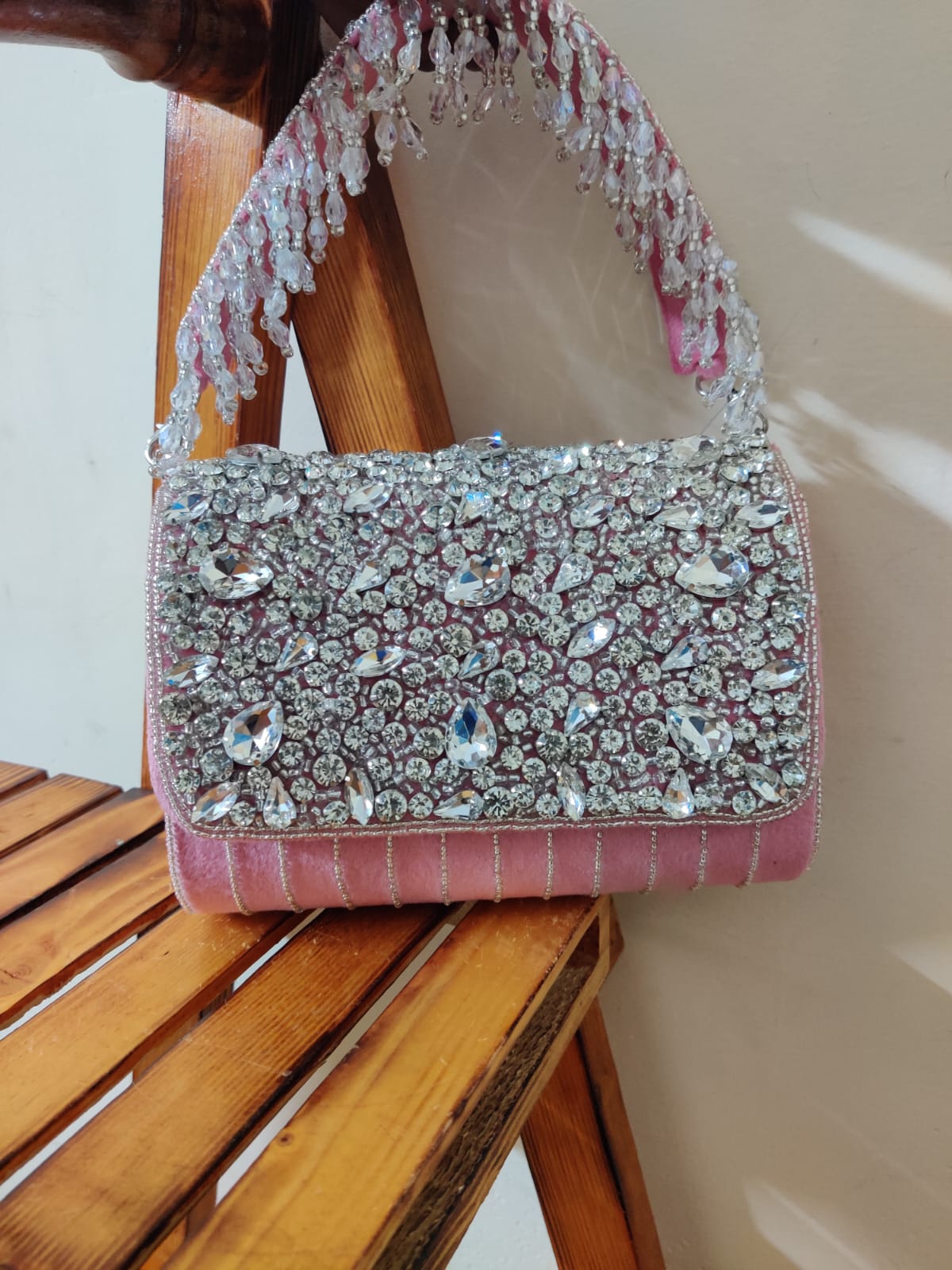 Crystal Flap Bag