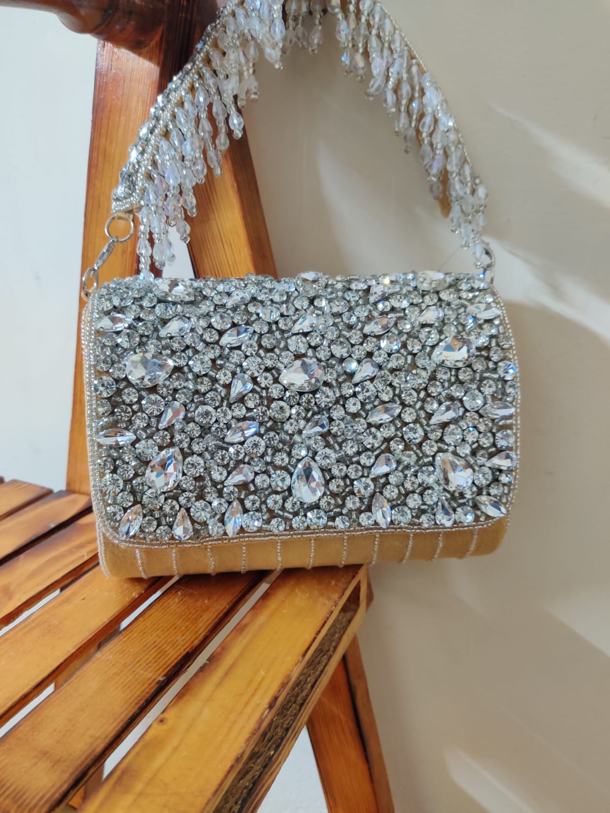 Crystal Flap Bag