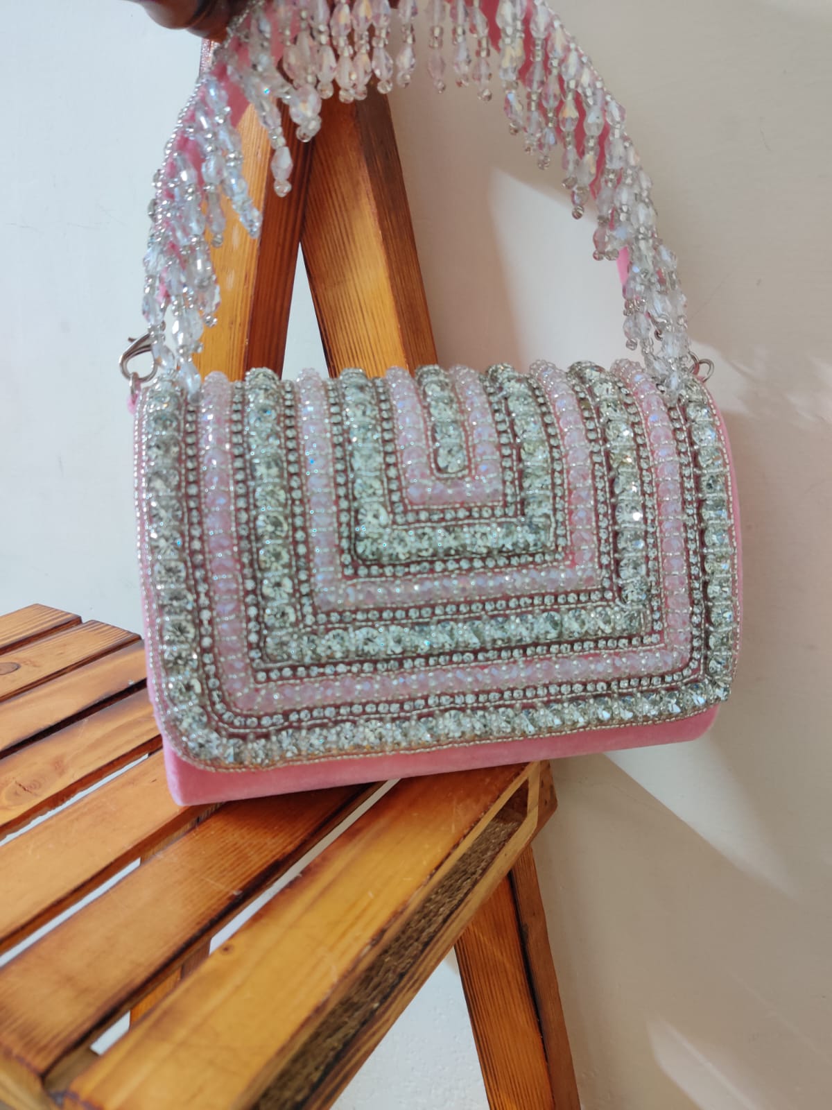 Crystal Flap Bag