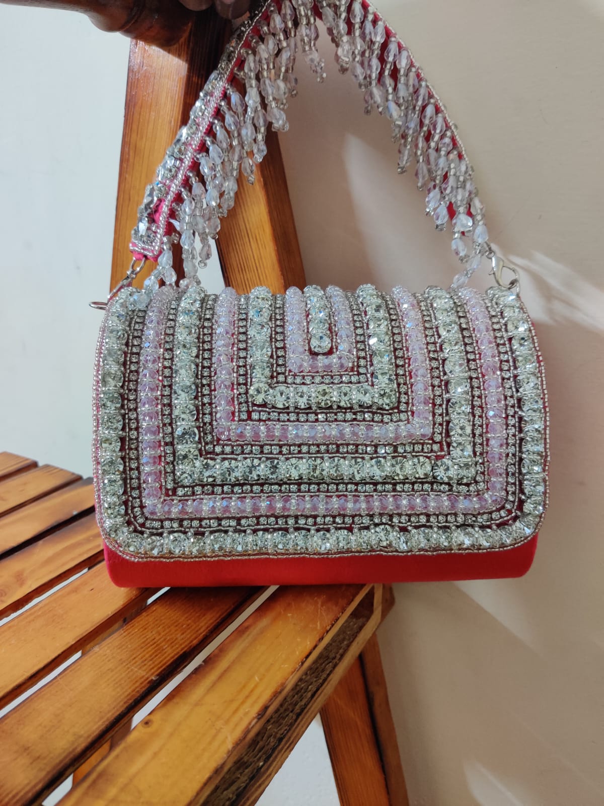 Crystal Flap Bag