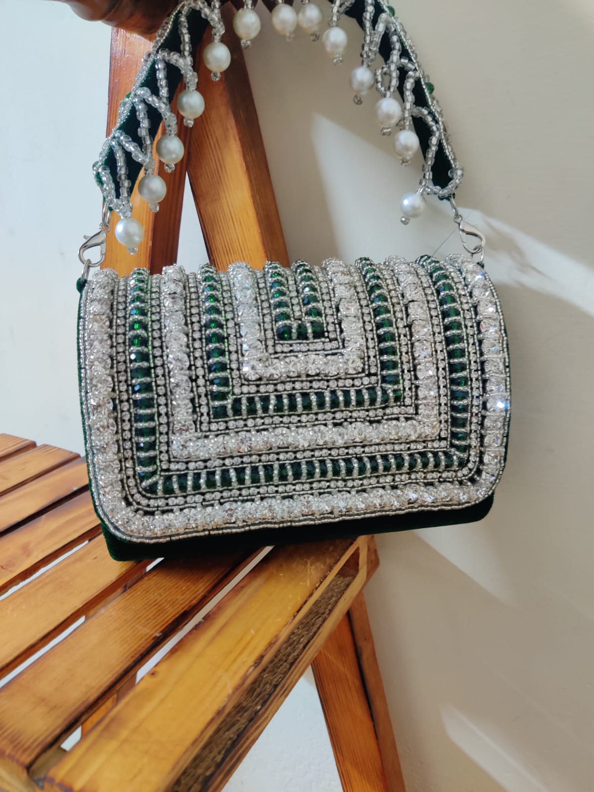 Crystal Flap Bag