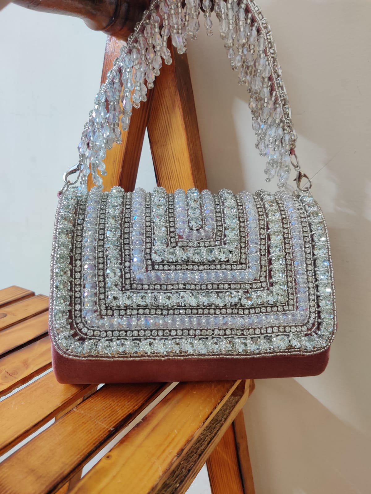 Crystal Flap Bag