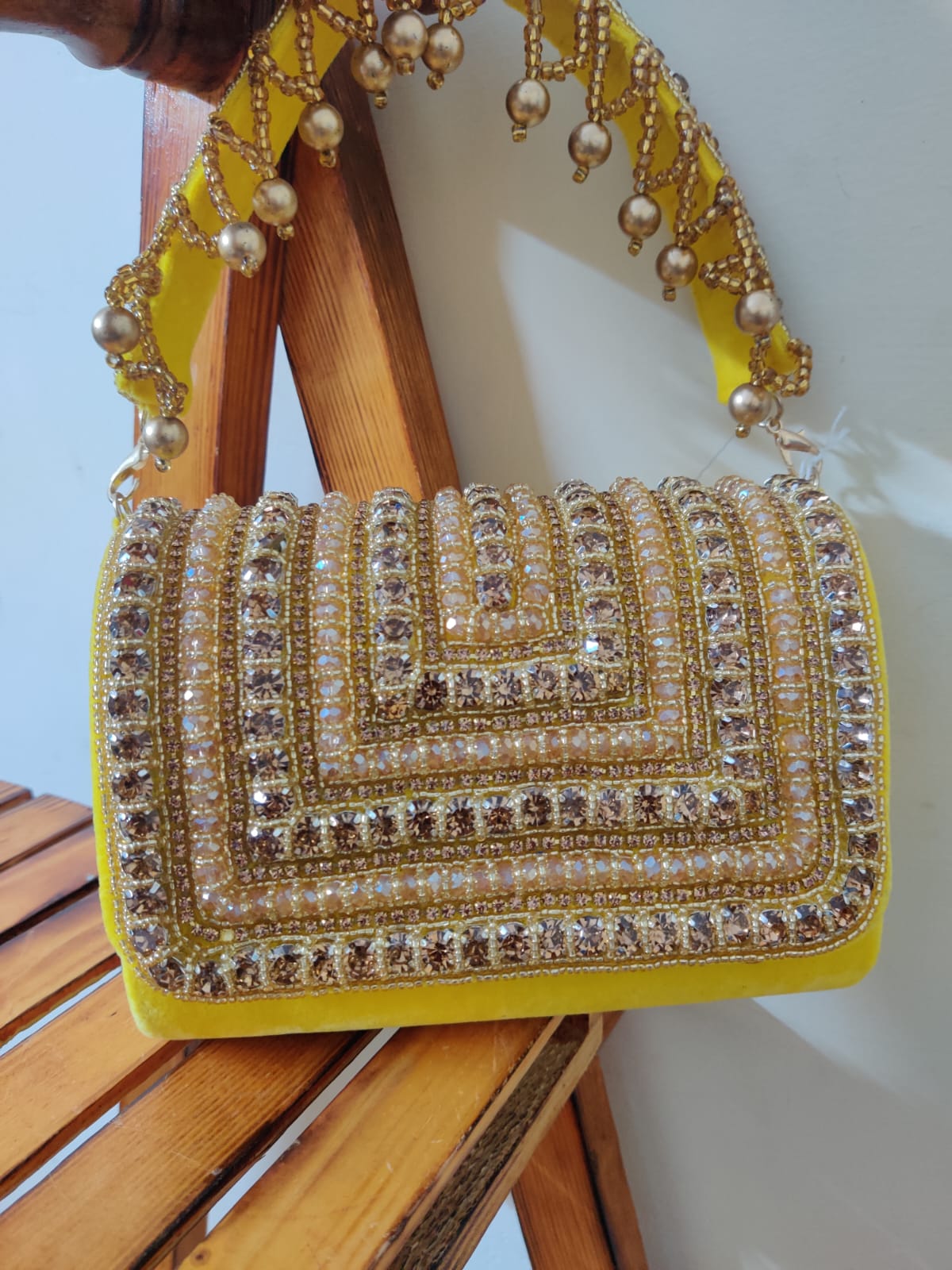 Crystal Flap Bag