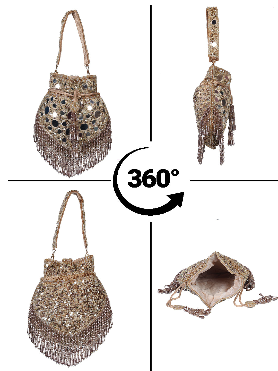 VRPS Potli Bag | Handcrafted Ethnic Bag | SWIS-3507 | Additional Angle