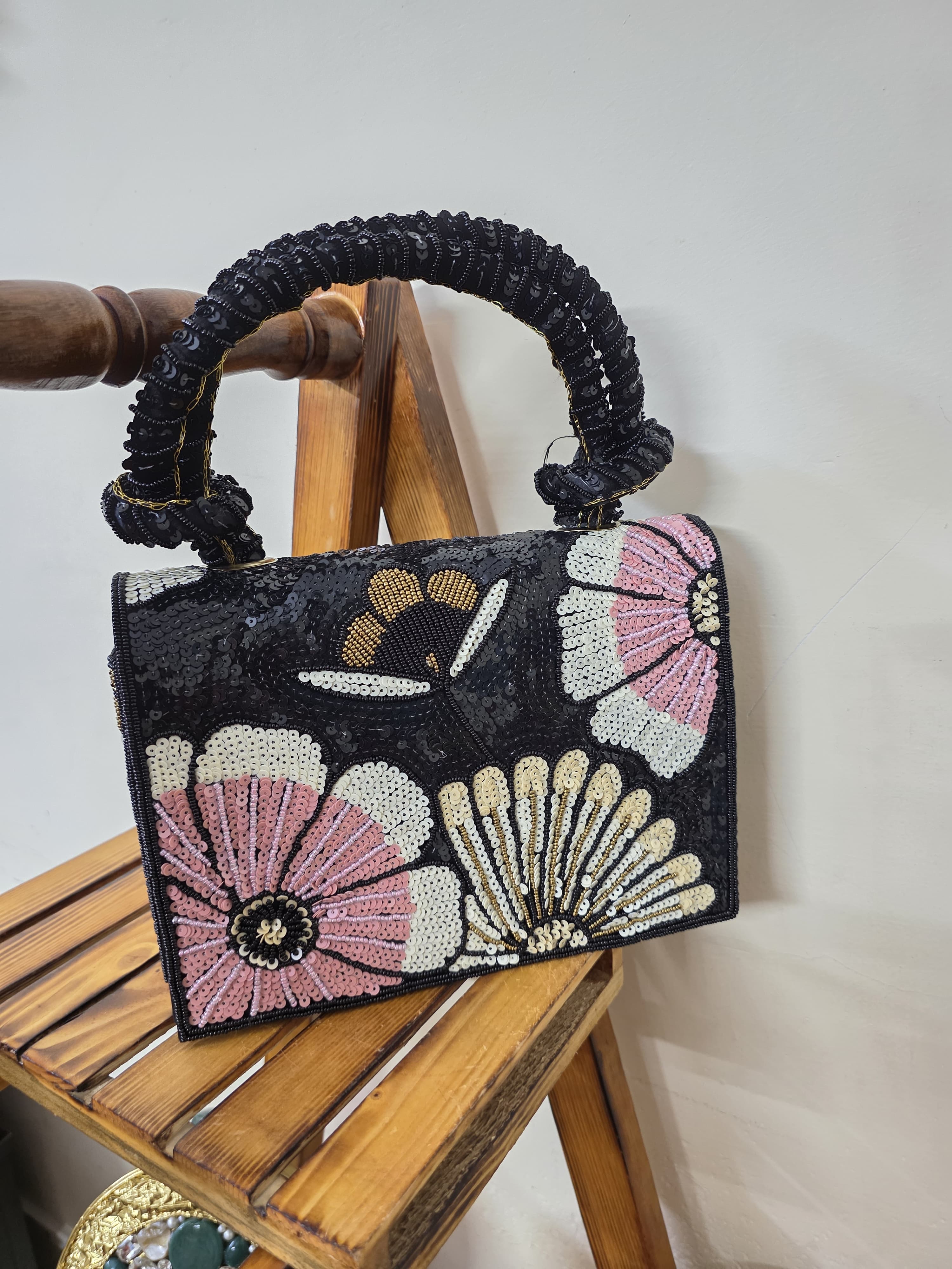 Embroidered Sequence Bag