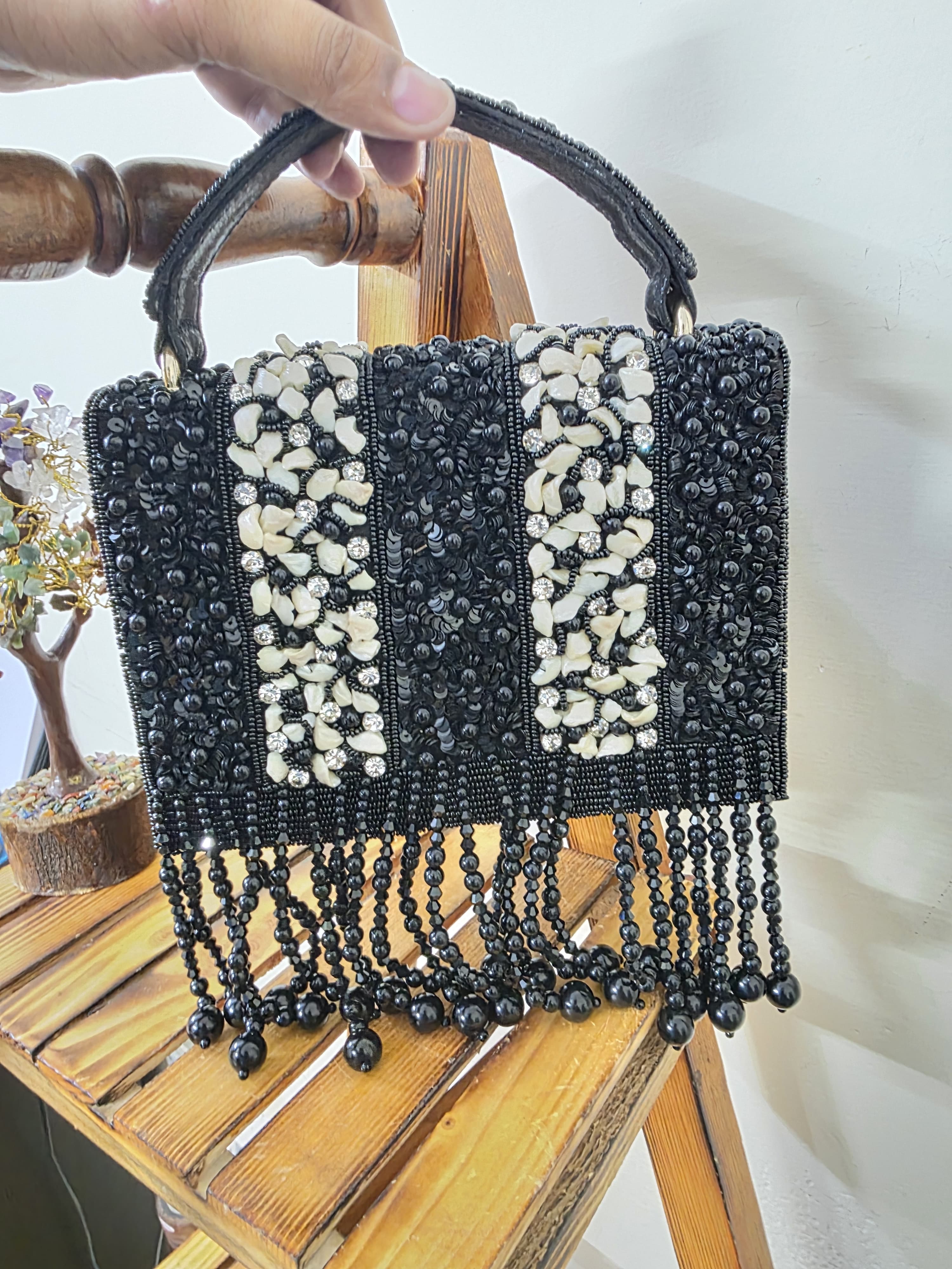 Embroidered Flap Bag
