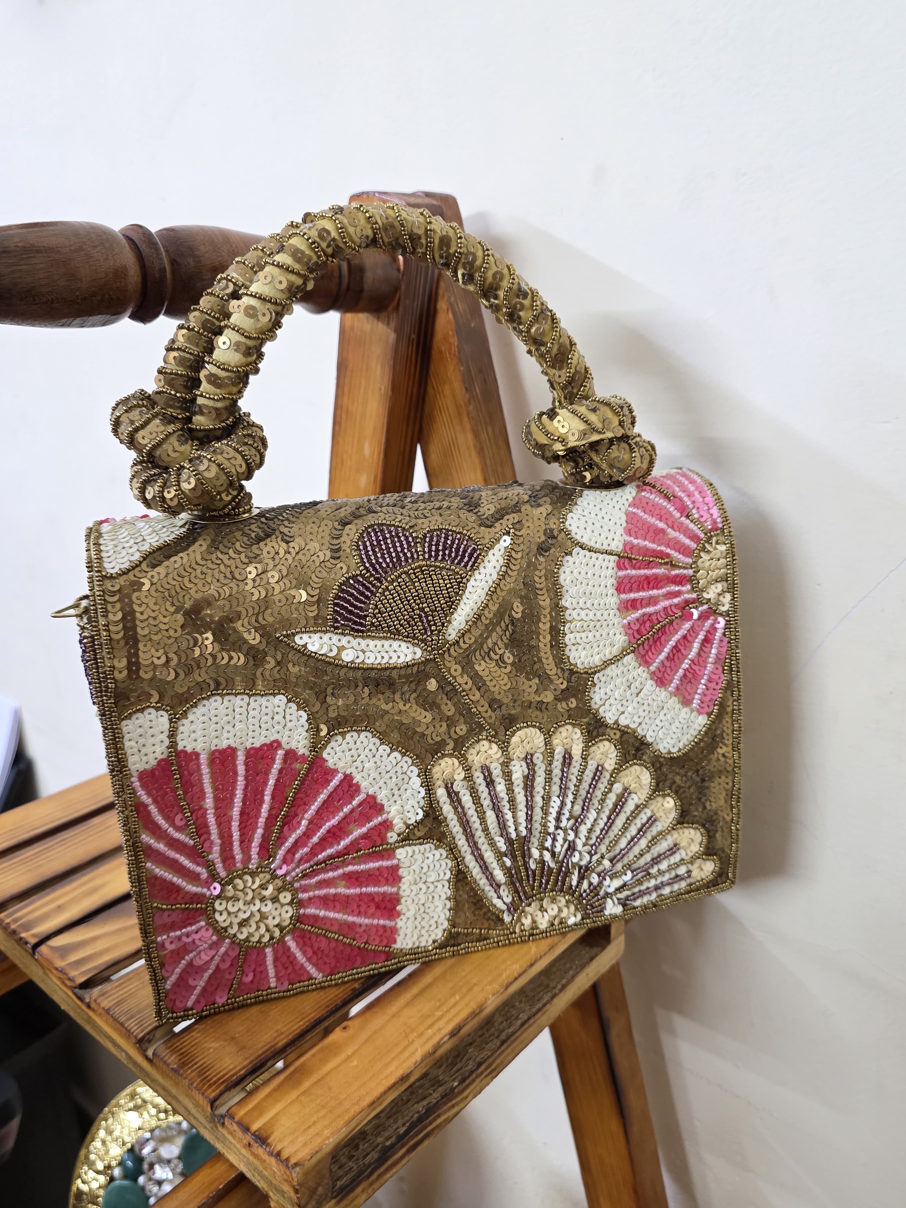 Embroidered Sequence Bag