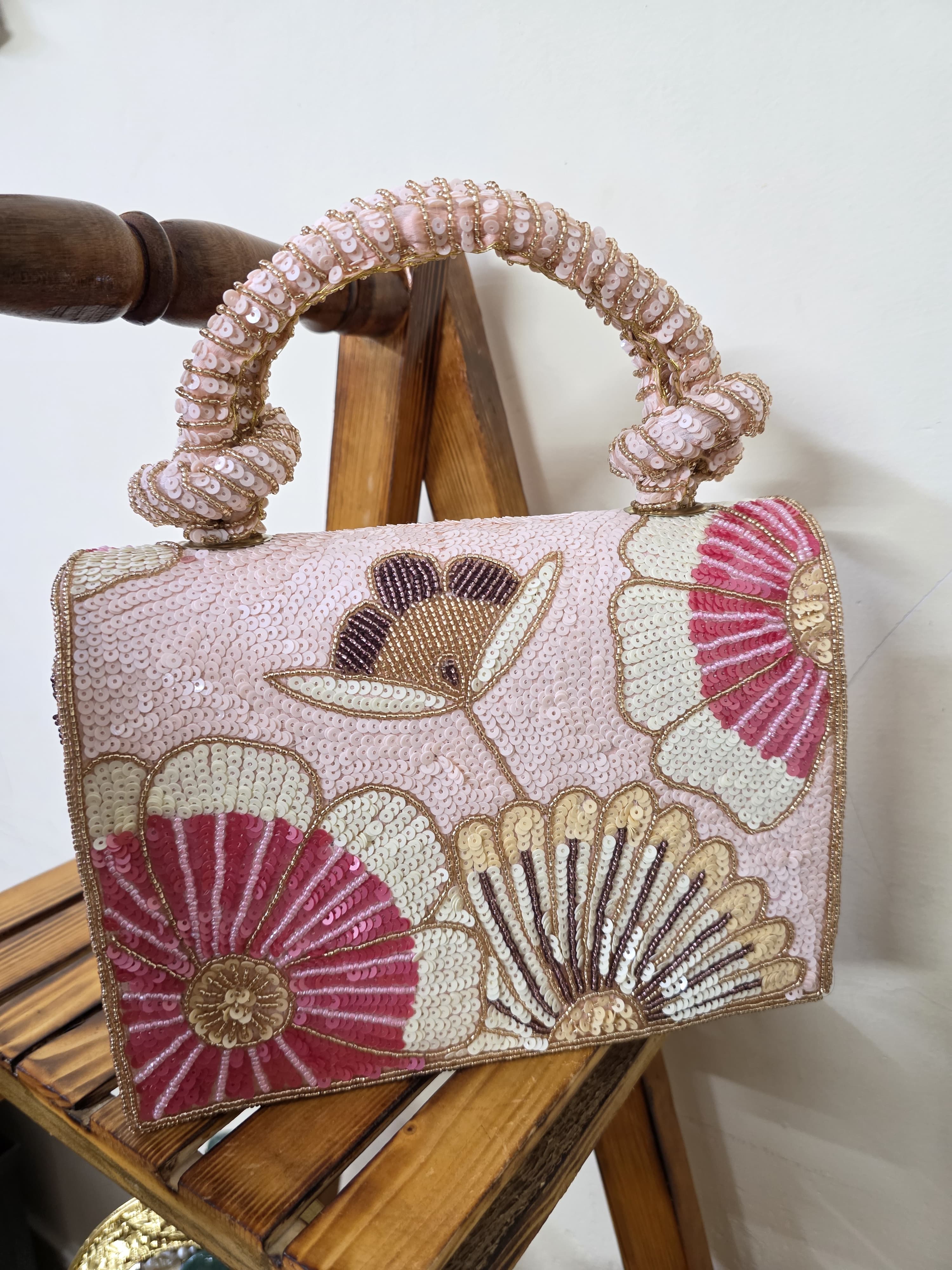 Embroidered Sequence Bag