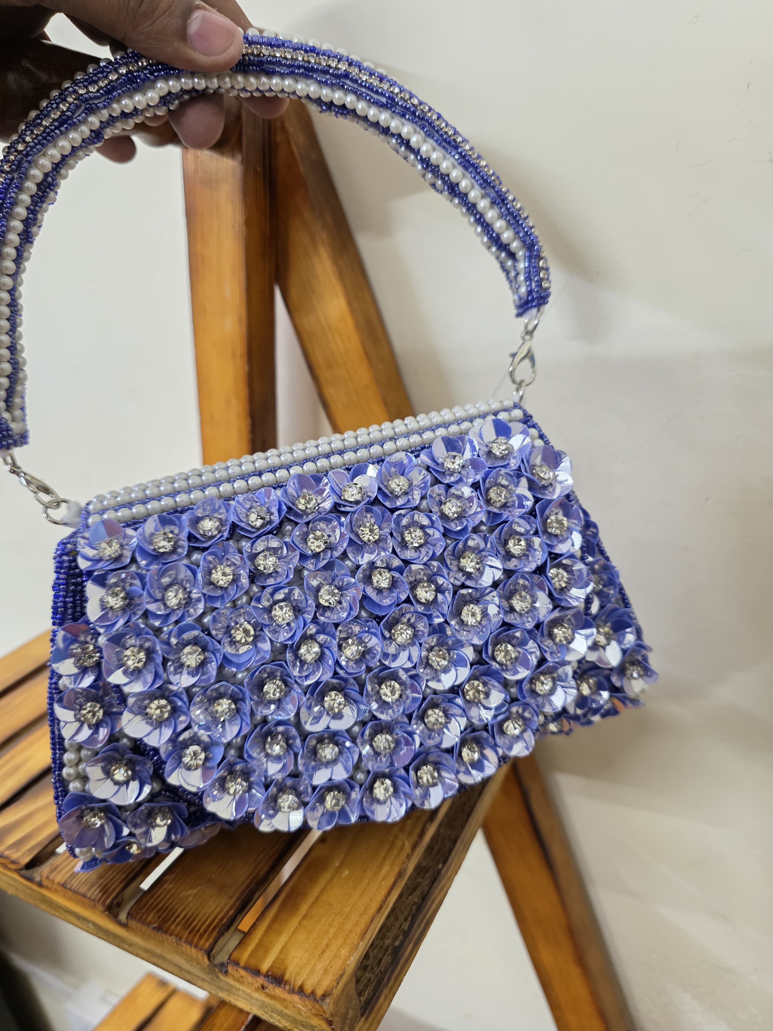 Embroidered Flap Bag