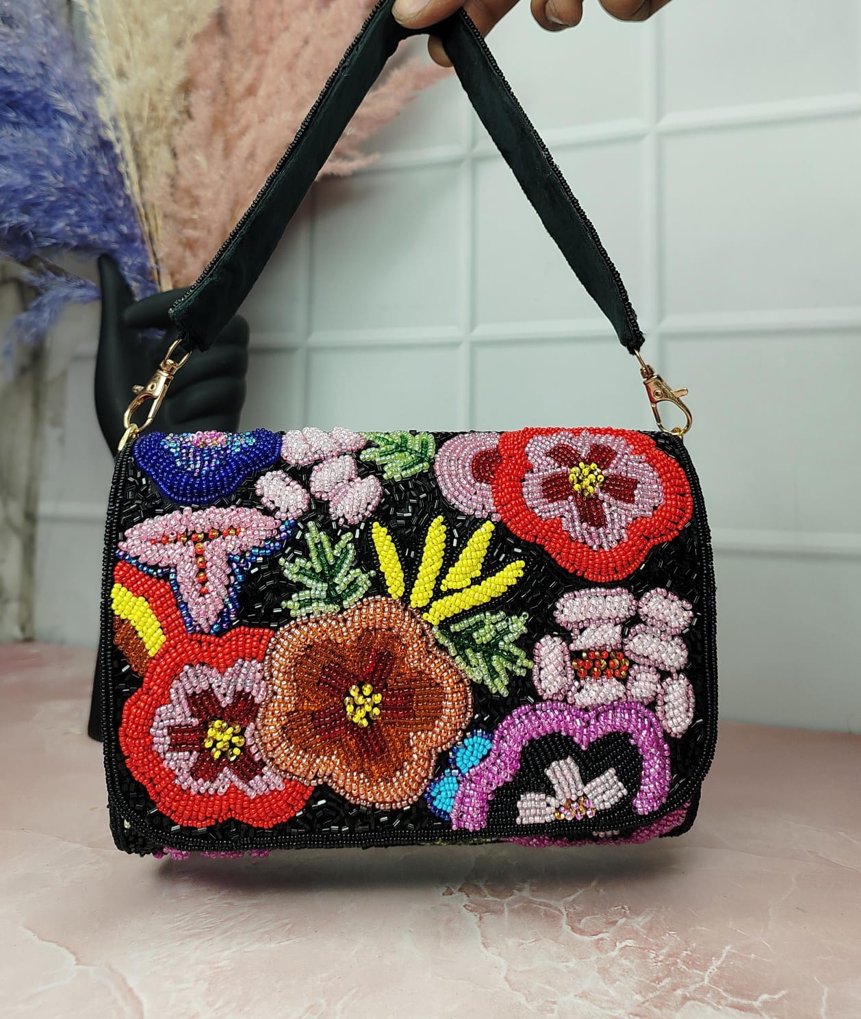 Floral Flap Bag