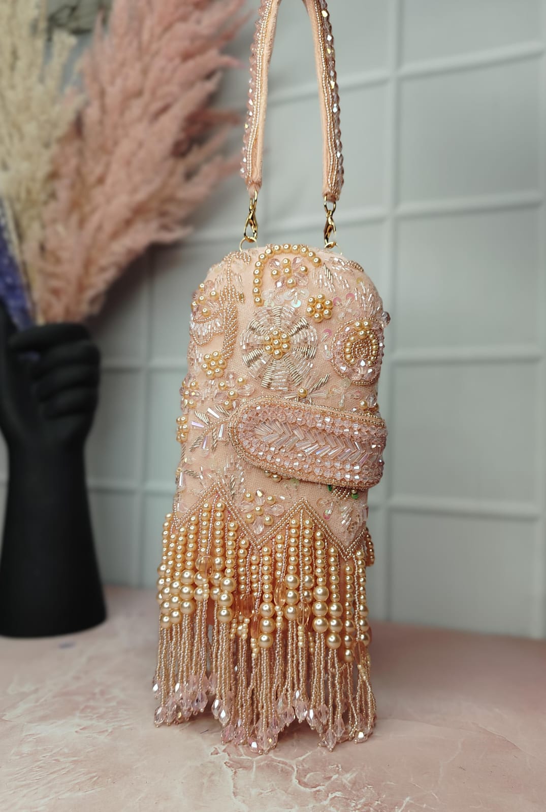 VRPS Embroidered Clutch | Handcrafted Ethnic Bag | SWIS-1956 | Additional Angle