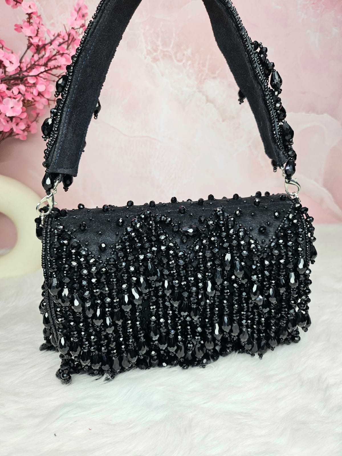 Crystal Flap Bag