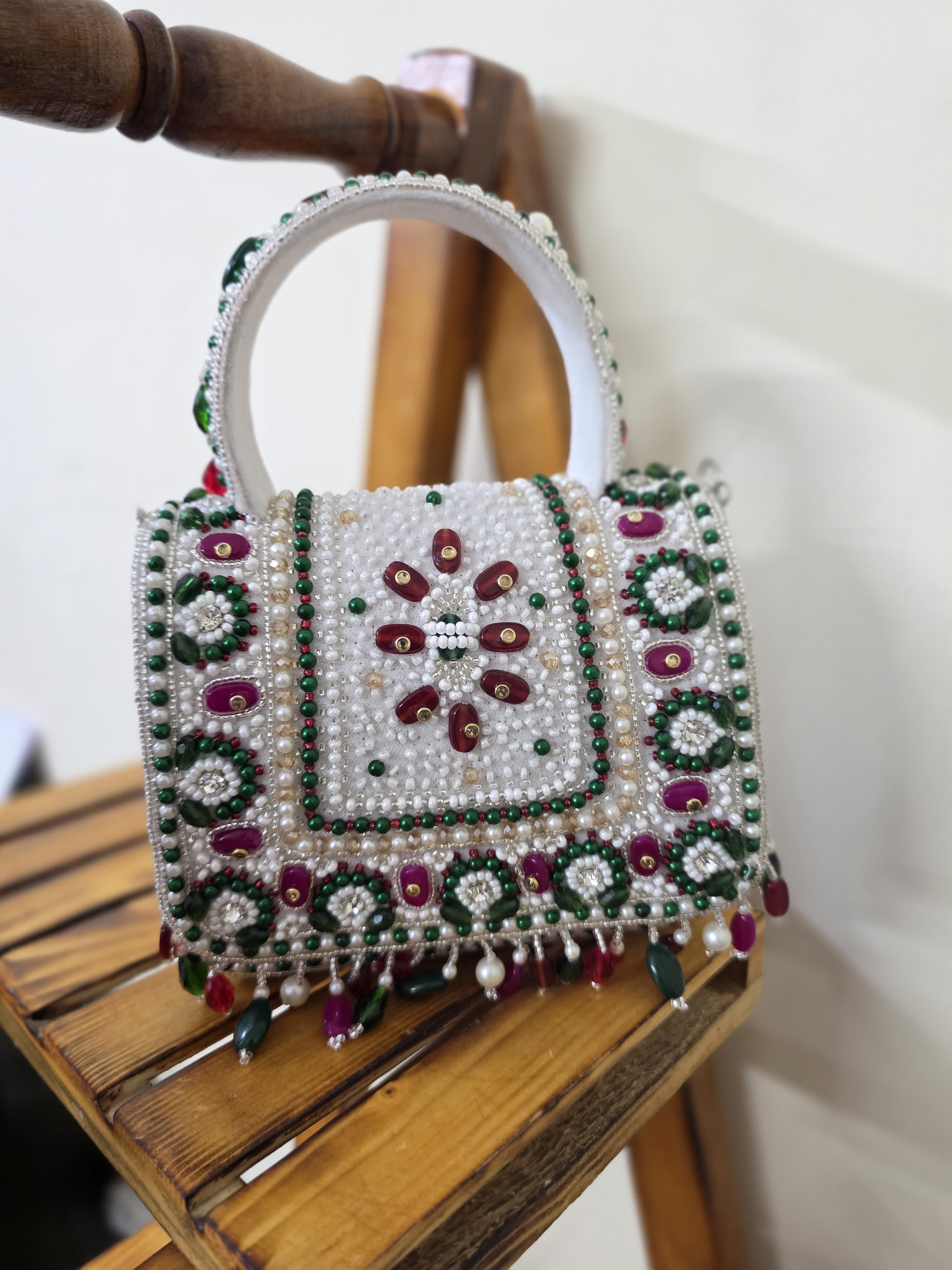 Mini Embroidered Flap Bag