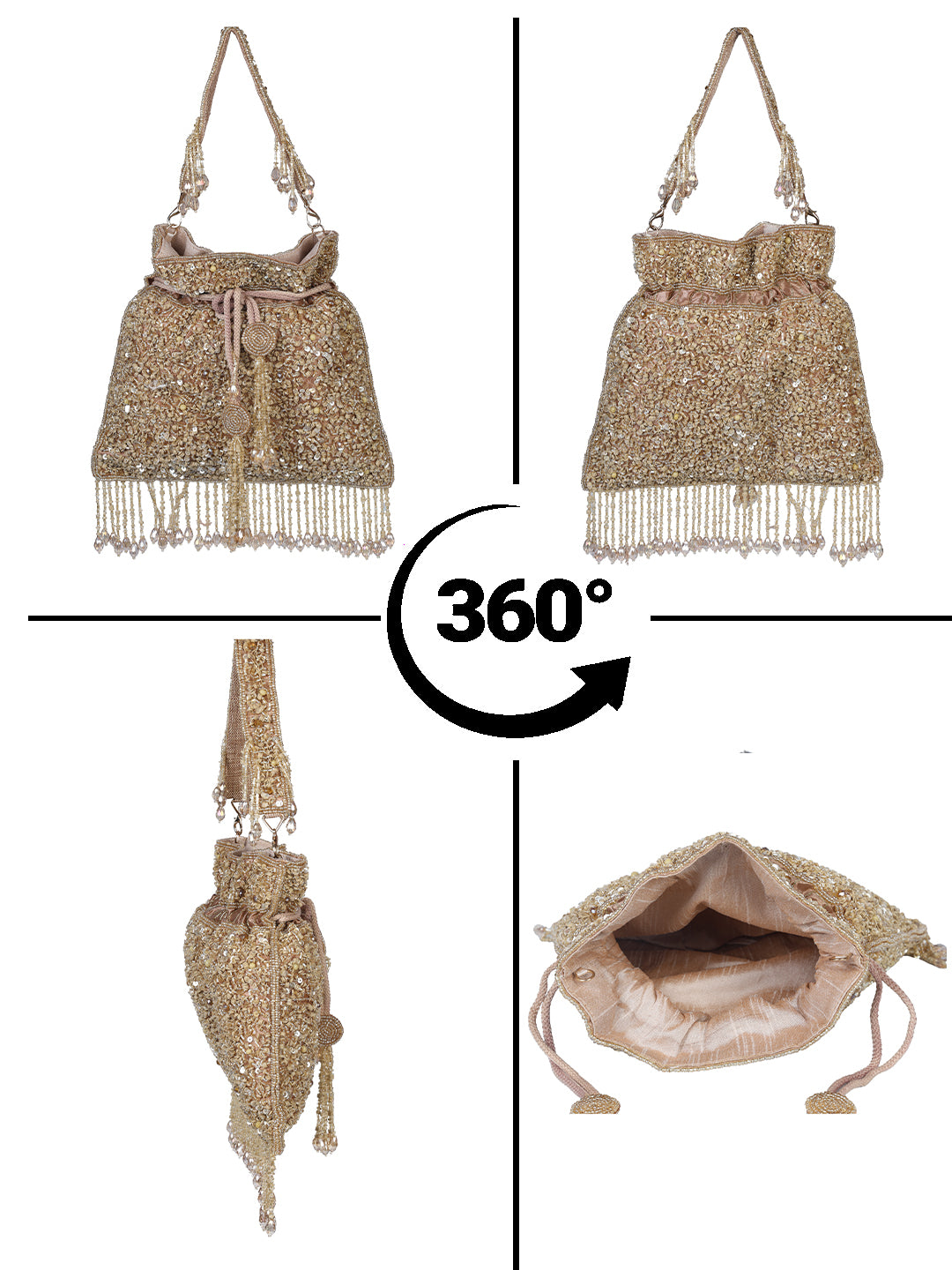 VRPS Potli Bag | Handcrafted Ethnic Bag | SWIS-2763 | Additional Angle