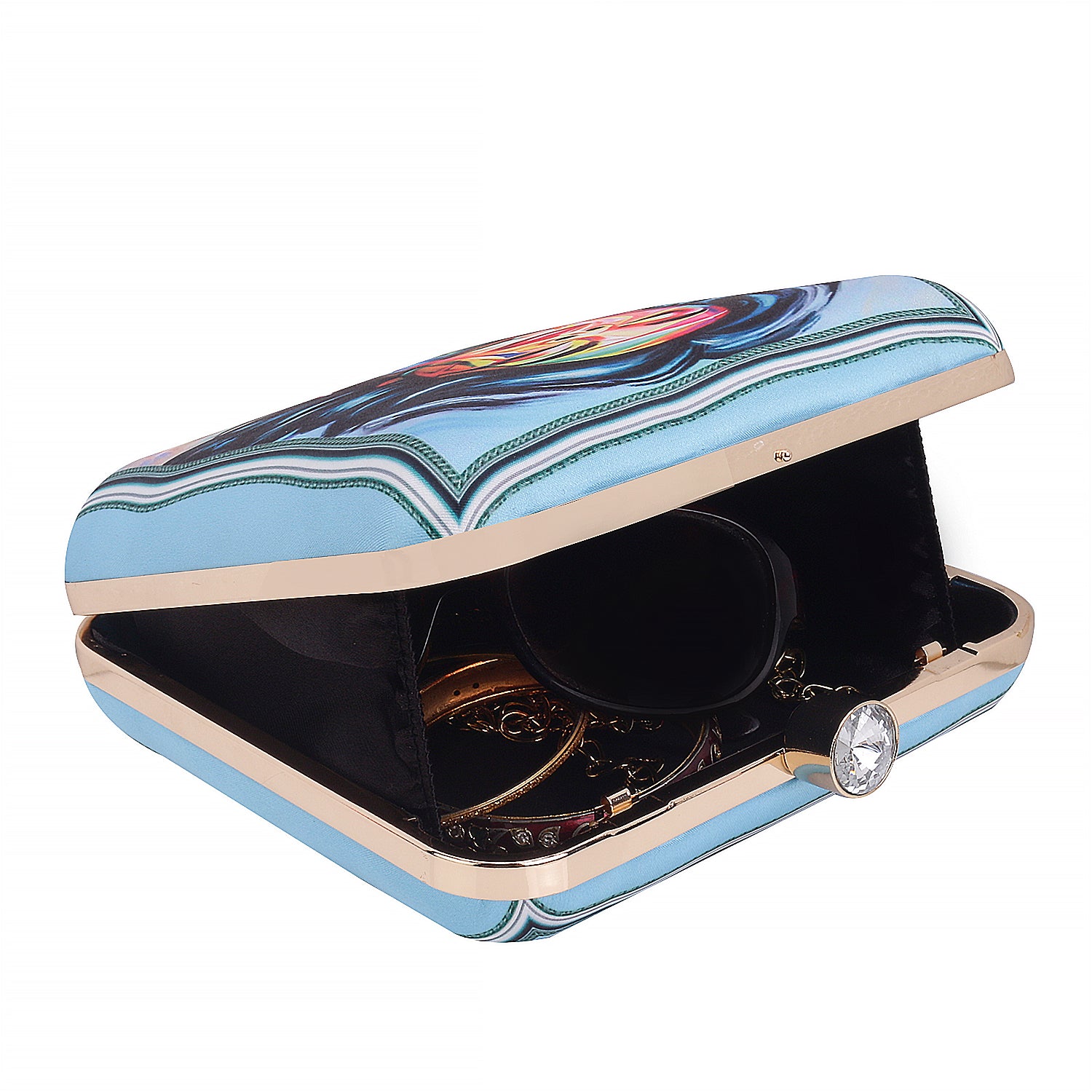 Swisni girlish printed clutch