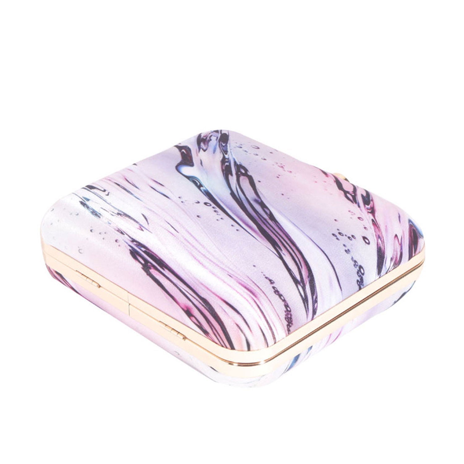 Printed clutch bag