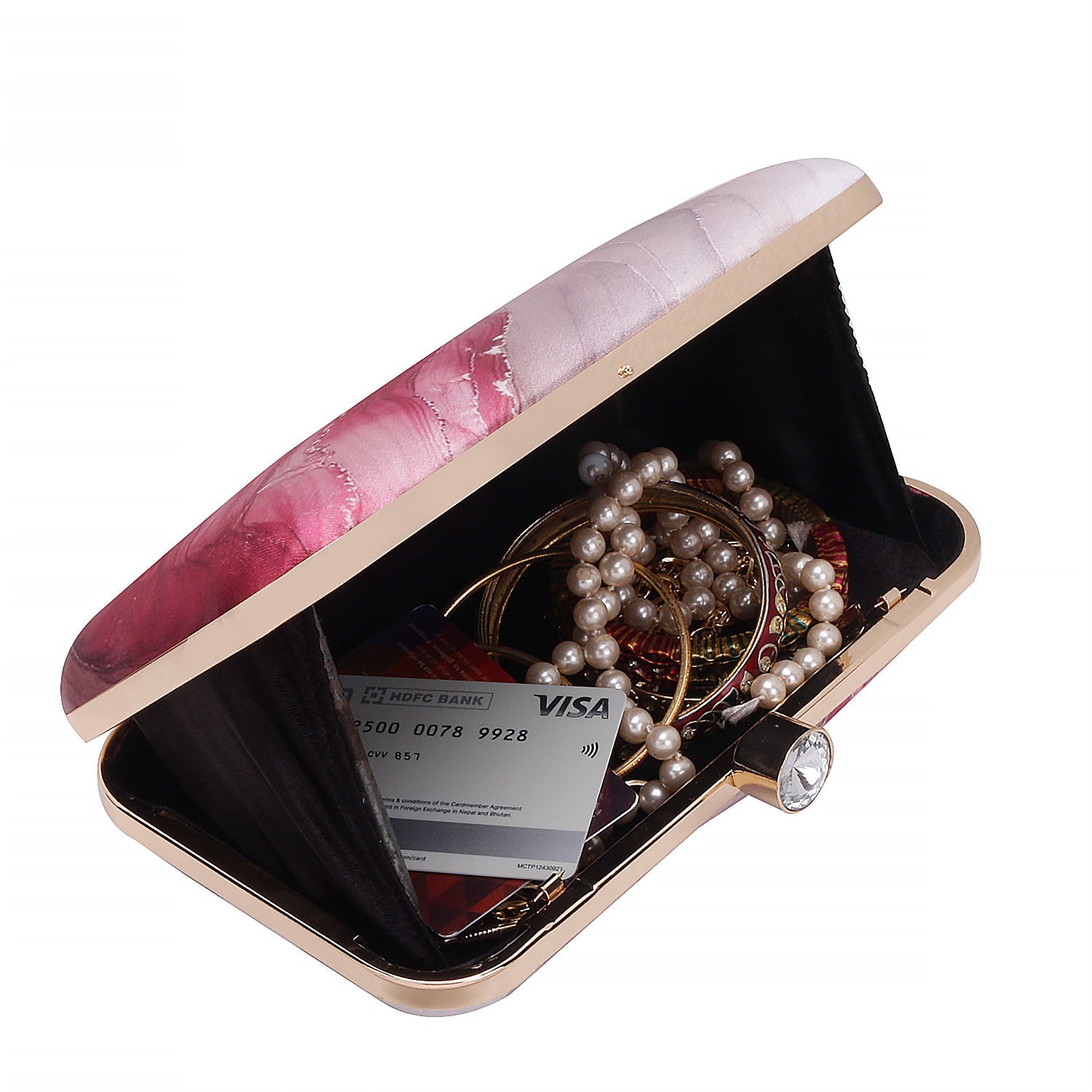 Printed Box Clutch For Casual Use