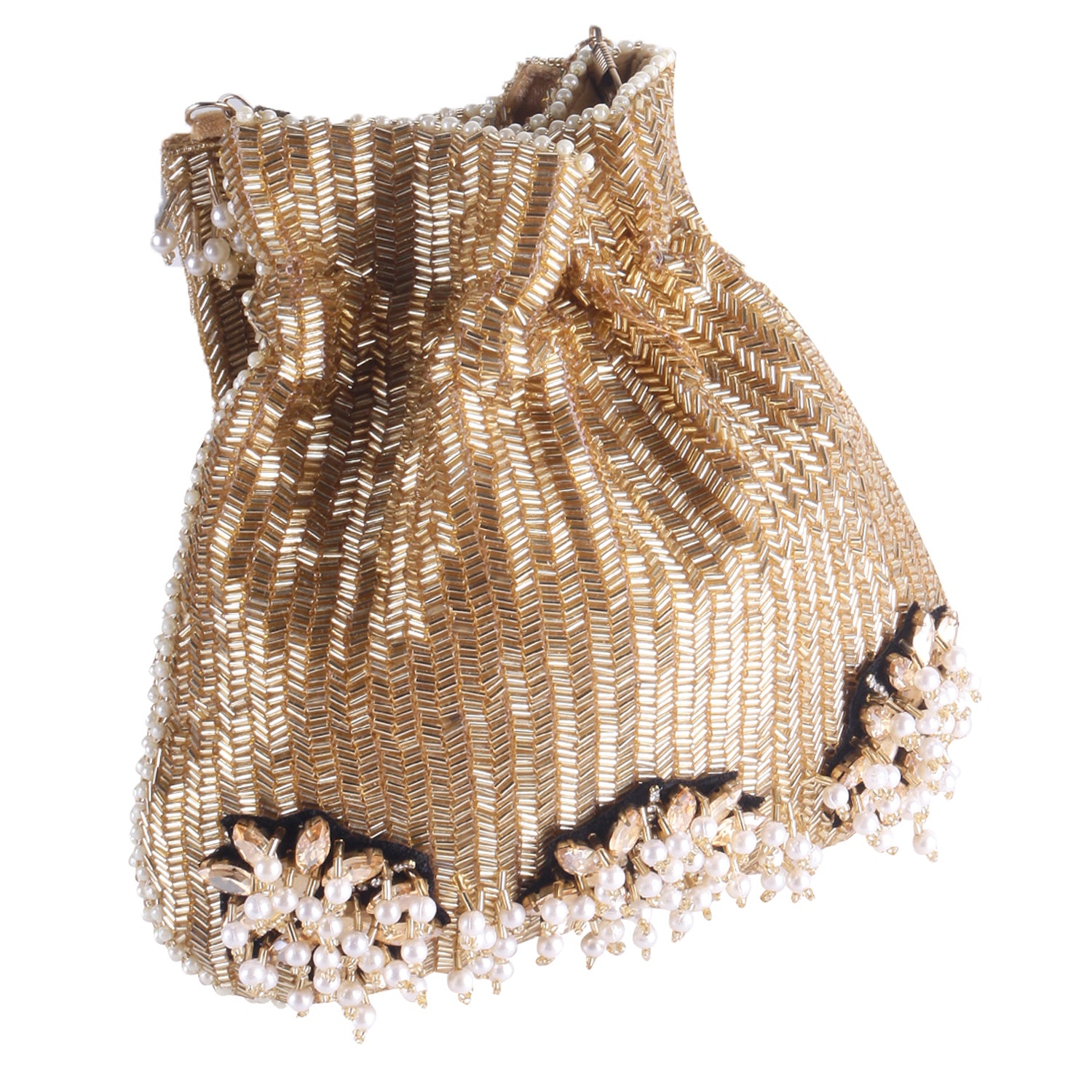 Golden Brouch Women Casual Potli
