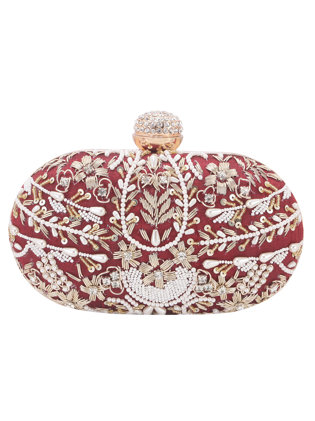 VRPS Embroidered Clutch | Handcrafted VRPS Embroidered Clutch | SWIS-115