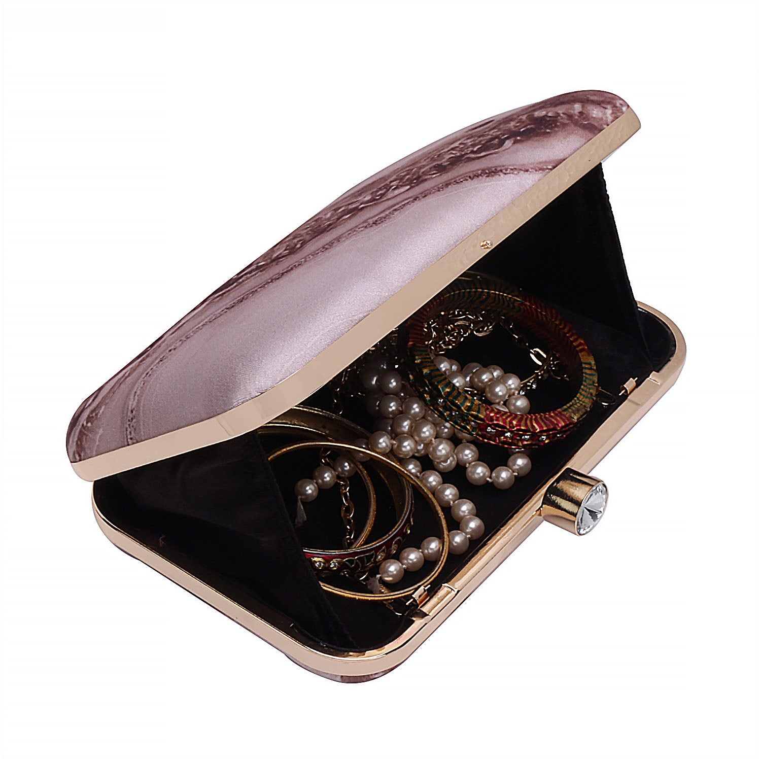 Printed Box Clutch For Casual Use