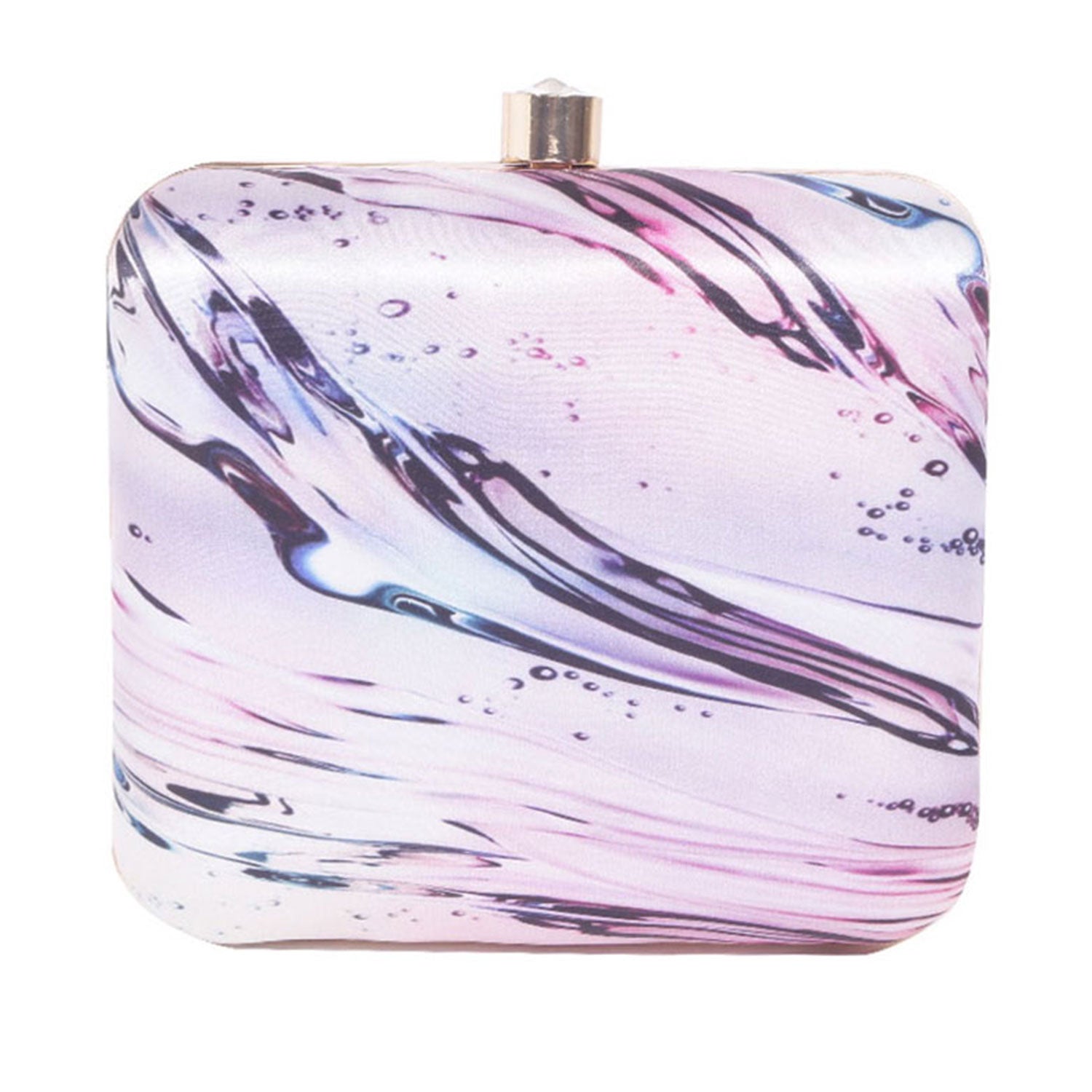 Printed clutch bag