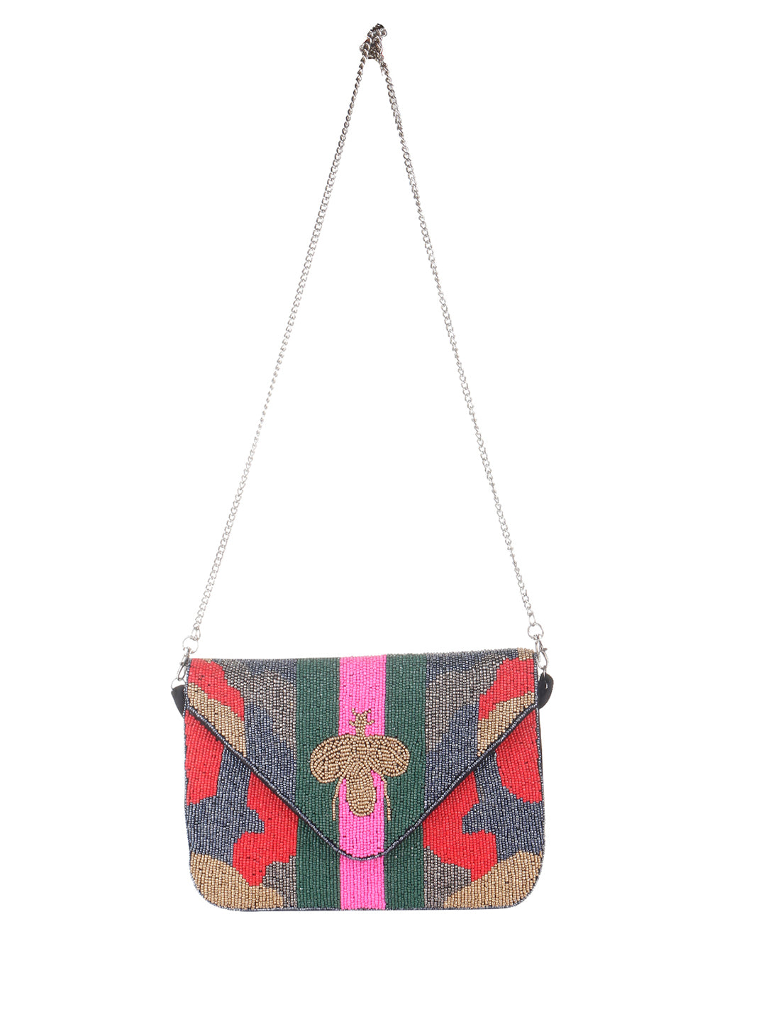 VRPS Beaded Clutch | Handcrafted Ethnic Bag | SWIS-885