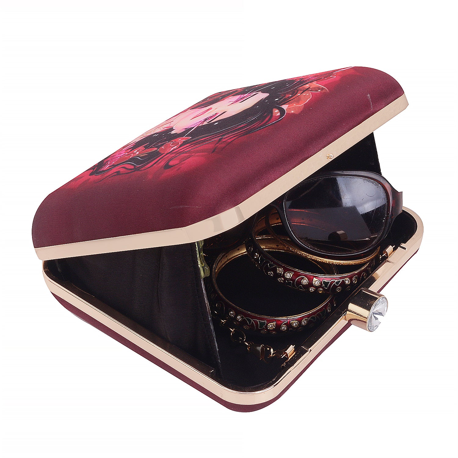 Stylish Printed Box Clutch For Girls And Women