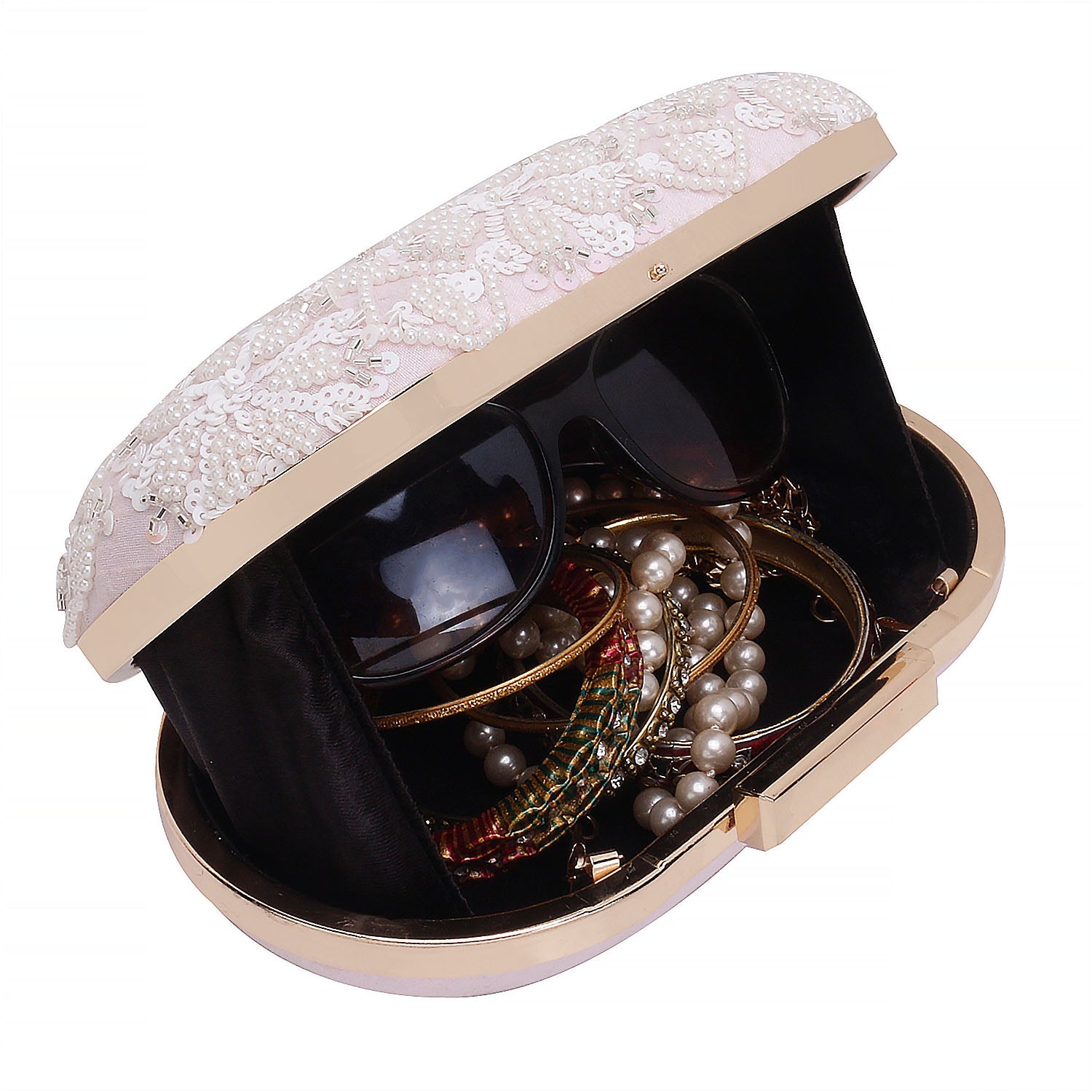 Ovel Box Clutch For Casual Use