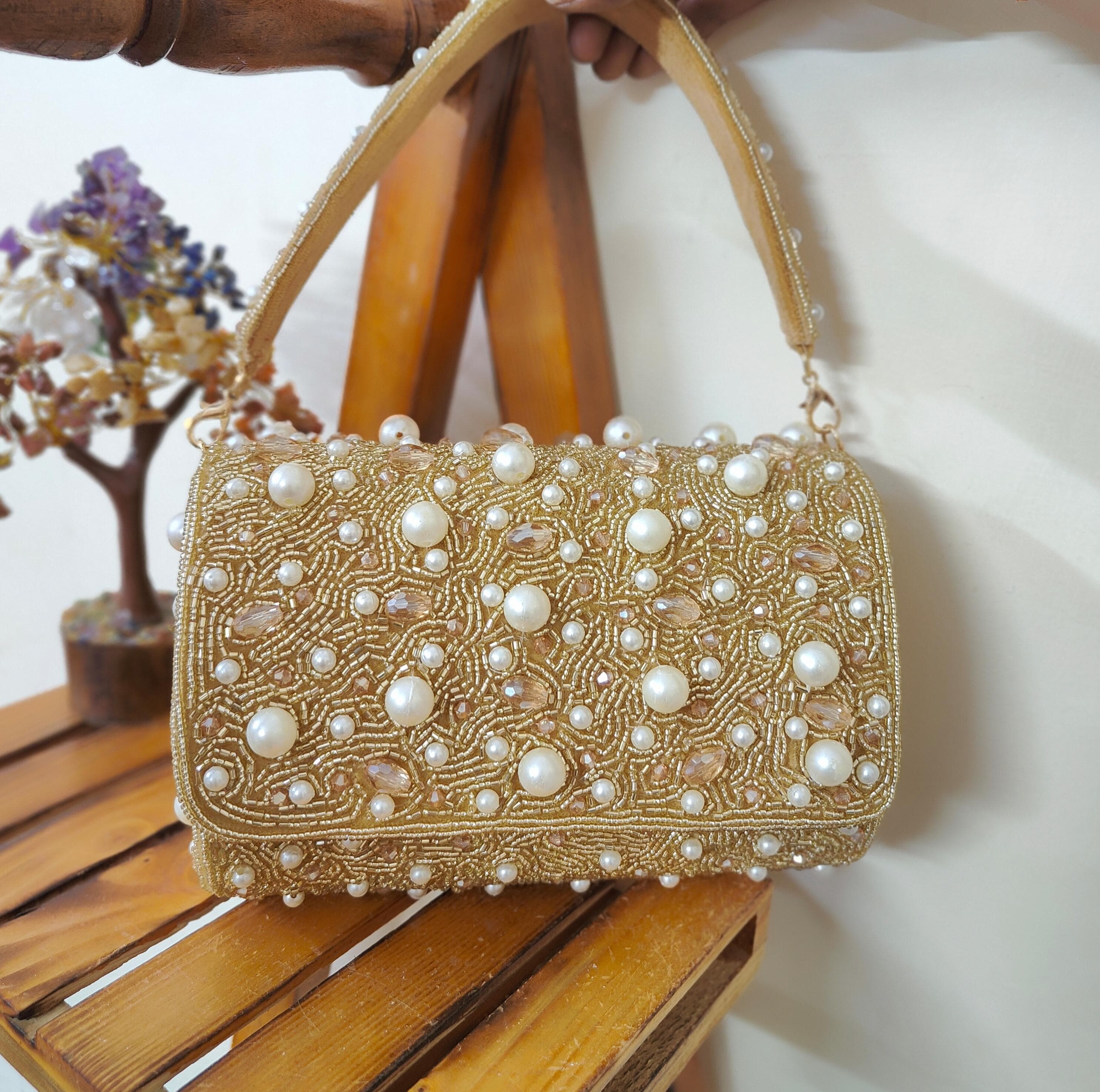 Pearl Flap Bag