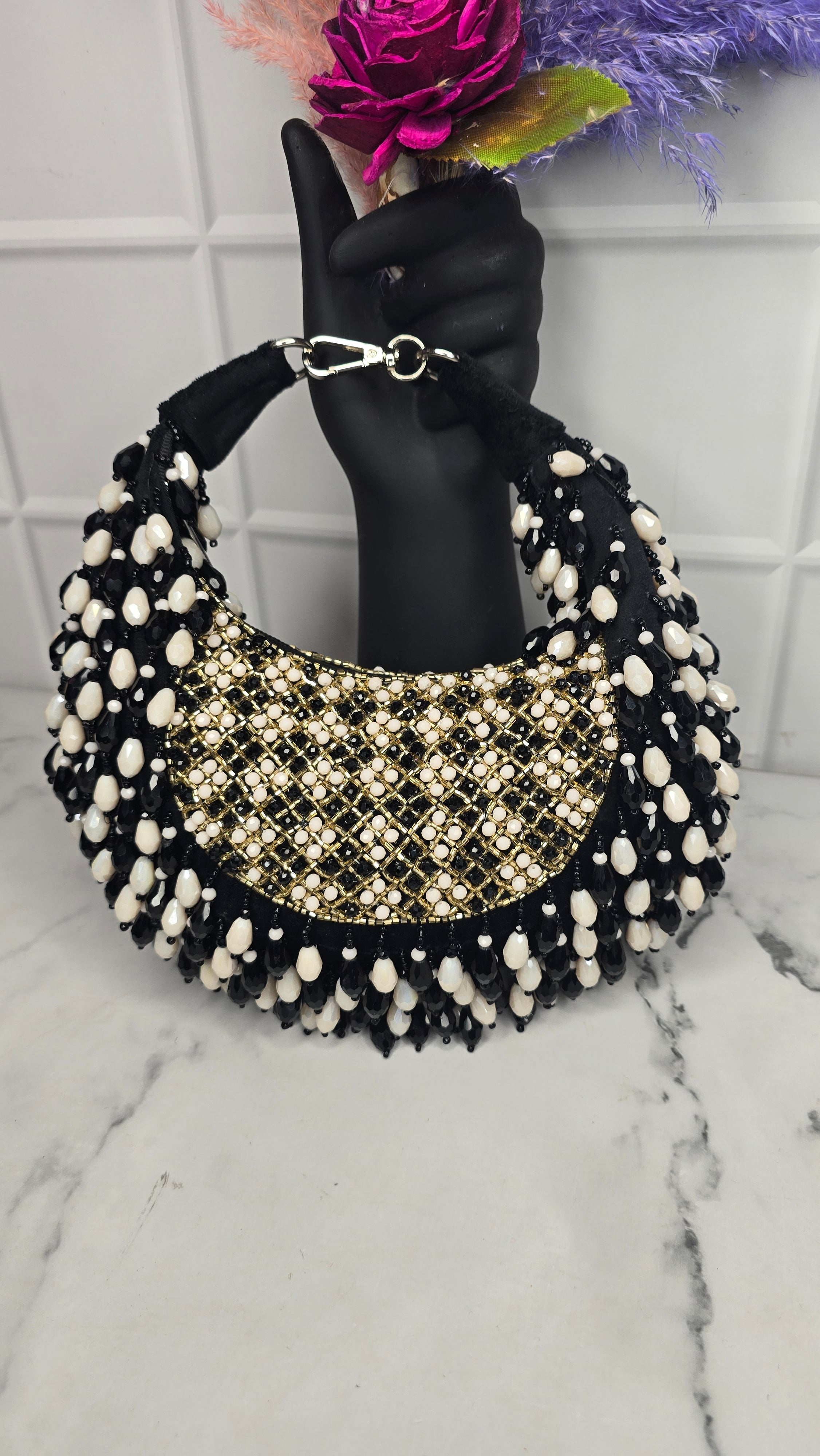 New Arohi moon clutch bag