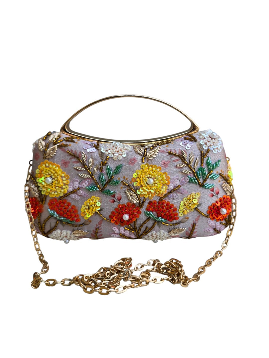VRPS Printed Embroidered Clutch | Handcrafted Ethnic Bag | SWIS-4469