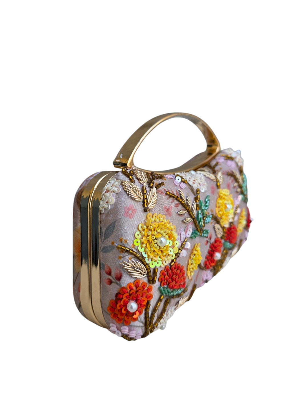 VRPS Printed Embroidered Clutch | Handcrafted Ethnic Bag | SWIS-4469 | Additional Angle