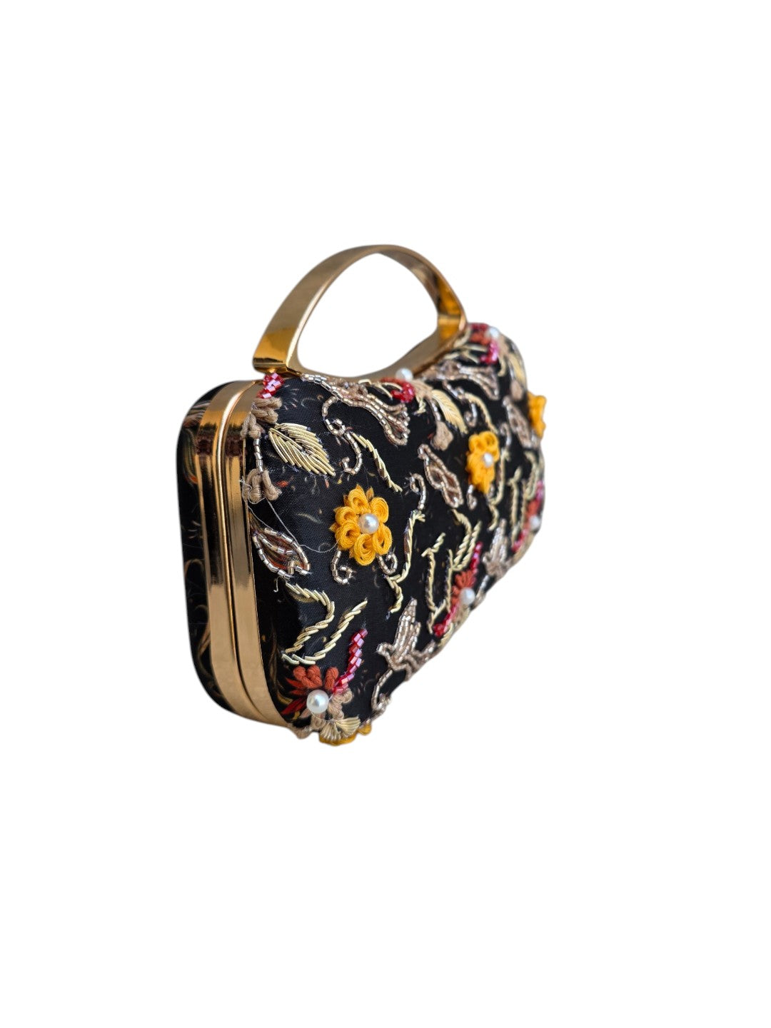 VRPS Printed Embroidered Clutch | Handcrafted Ethnic Bag | SWIS-4468 | Additional Angle