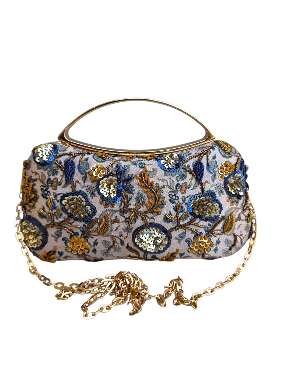 VRPS Printed Embroidered Clutch | Handcrafted Ethnic Bag | SWIS-4463
