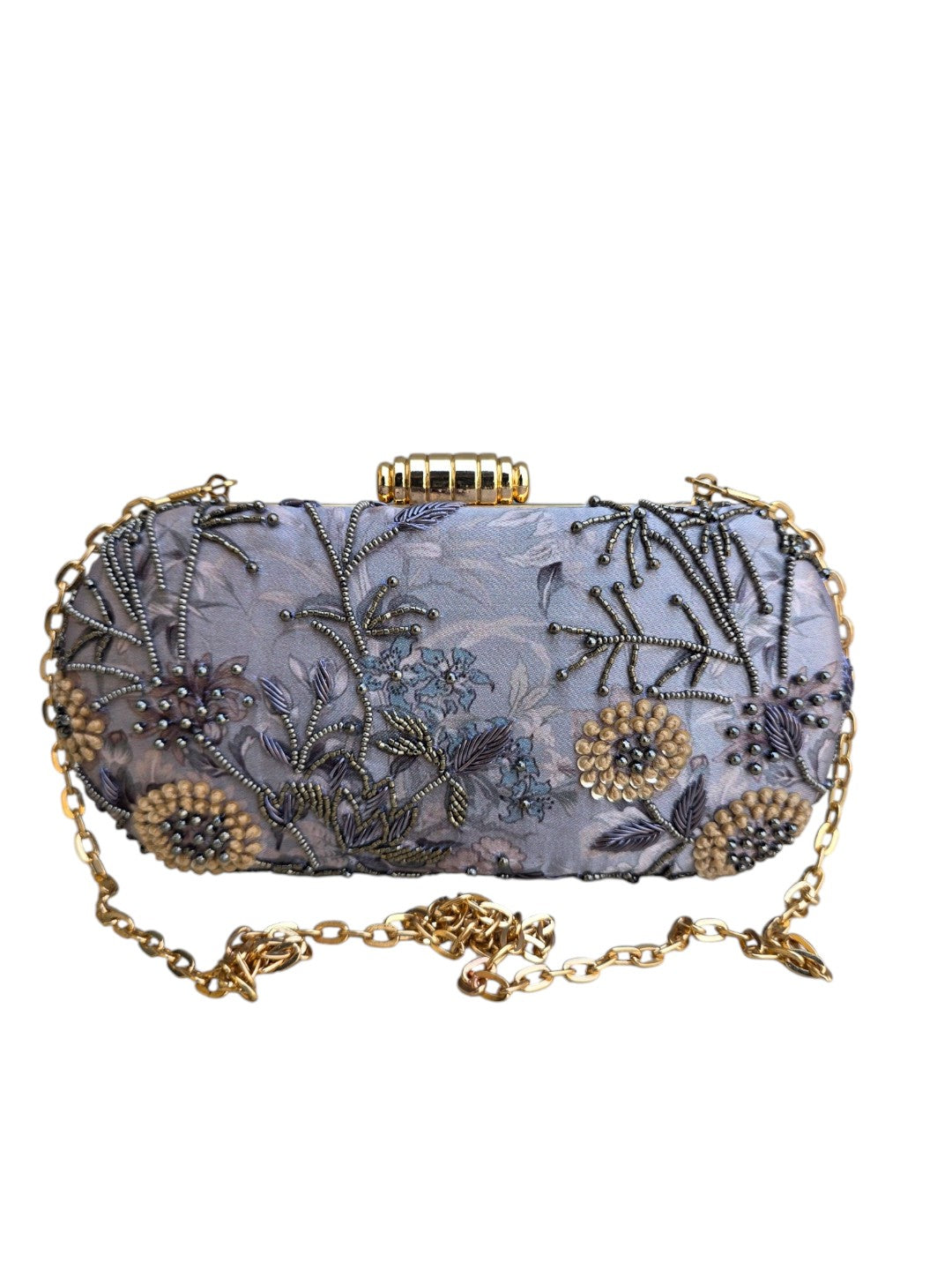 VRPS Printed Embroidered Clutch | Handcrafted Ethnic Bag | SWIS-4467