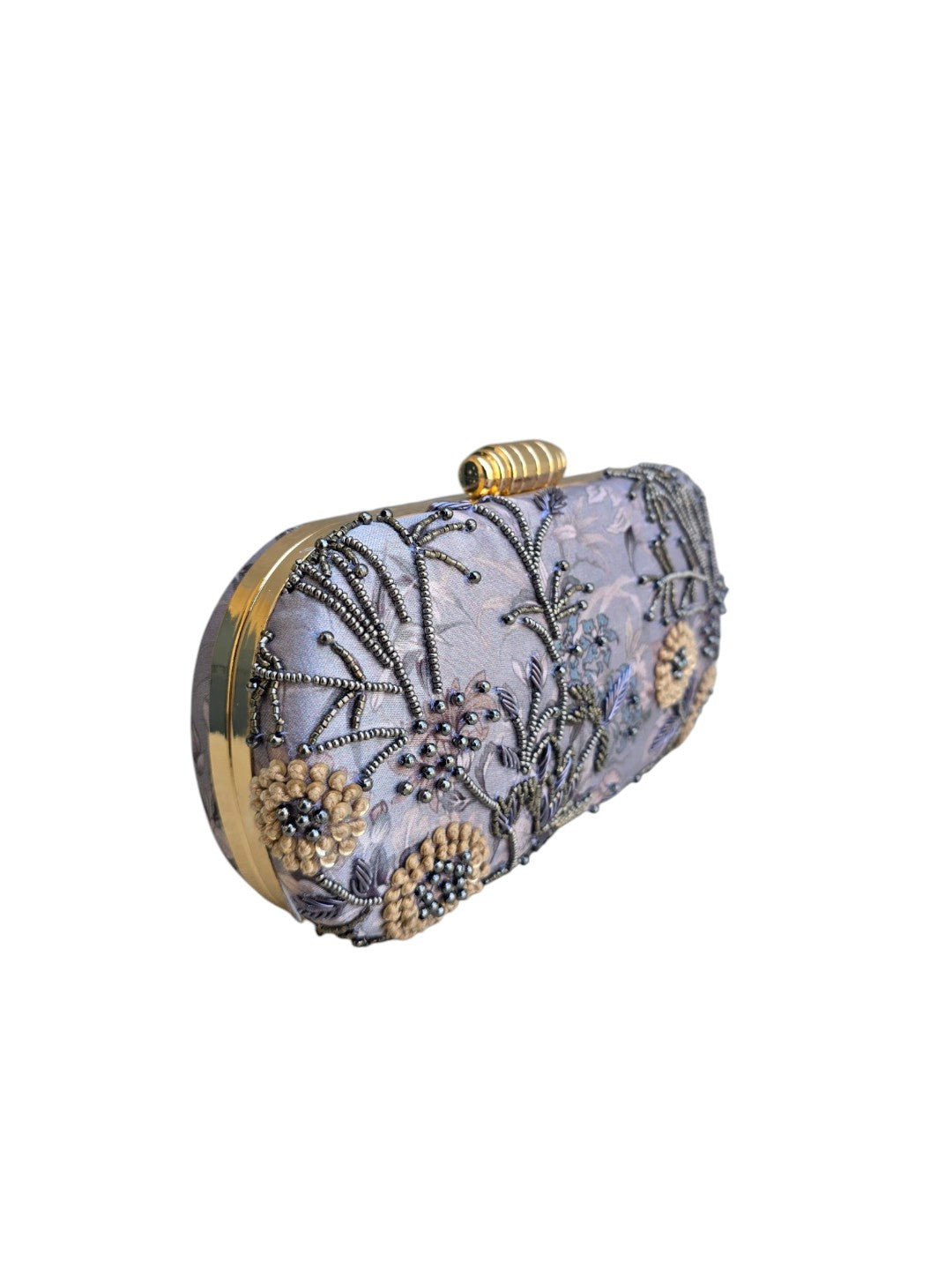 VRPS Printed Embroidered Clutch | Handcrafted Ethnic Bag | SWIS-4467 | Additional Angle