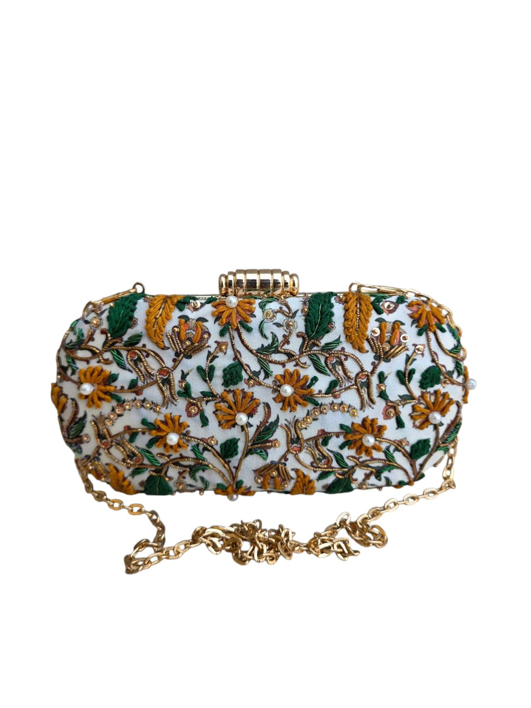 VRPS Printed Embroidered Clutch | Handcrafted Ethnic Bag | SWIS-4471