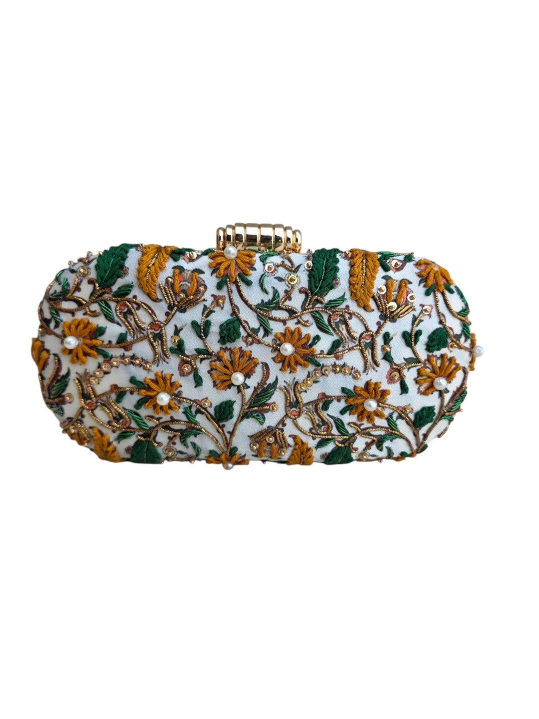 VRPS Printed Embroidered Clutch | Handcrafted Ethnic Bag | SWIS-4471 | Additional Angle