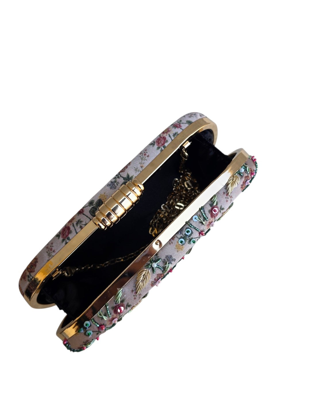 VRPS Printed Embroidered Clutch | Handcrafted Ethnic Bag | SWIS-4472 | Additional Angle