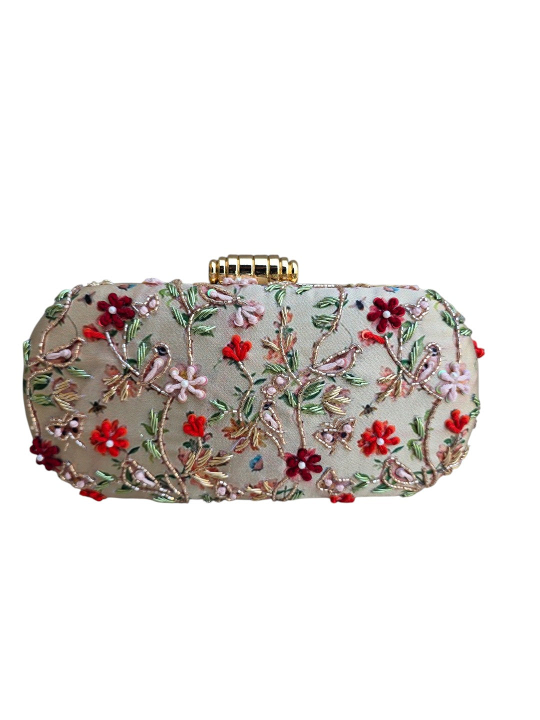 VRPS Printed Embroidered Clutch | Handcrafted Ethnic Bag | SWIS-4473 | Additional Angle